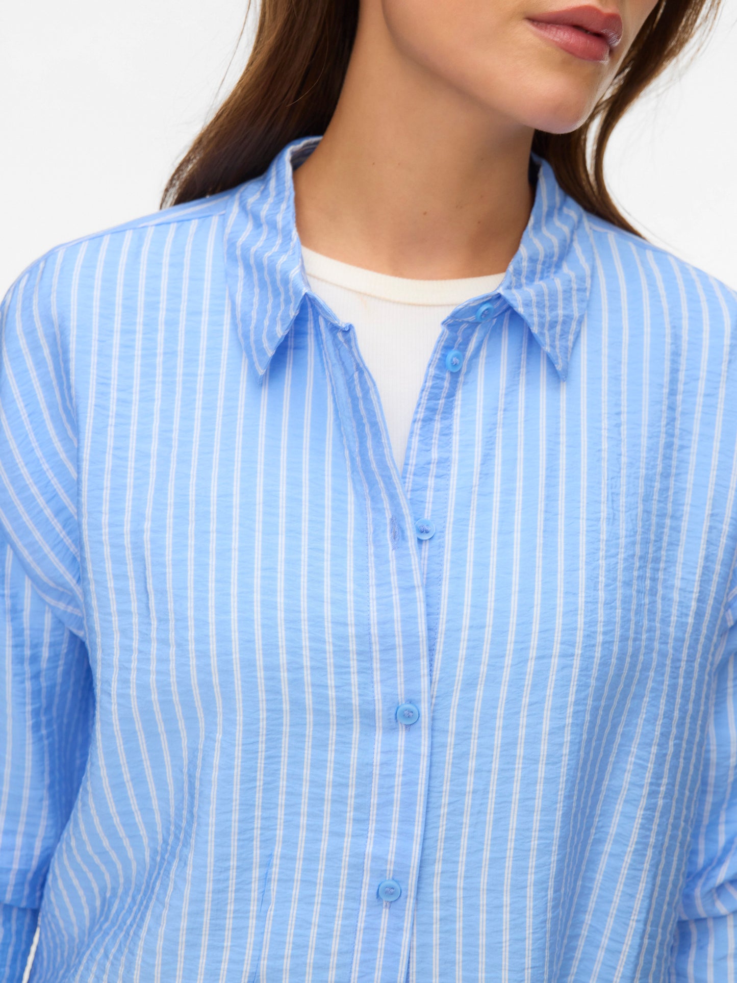 Vmkaja Ls Shirt Wvn (Vista Blue)