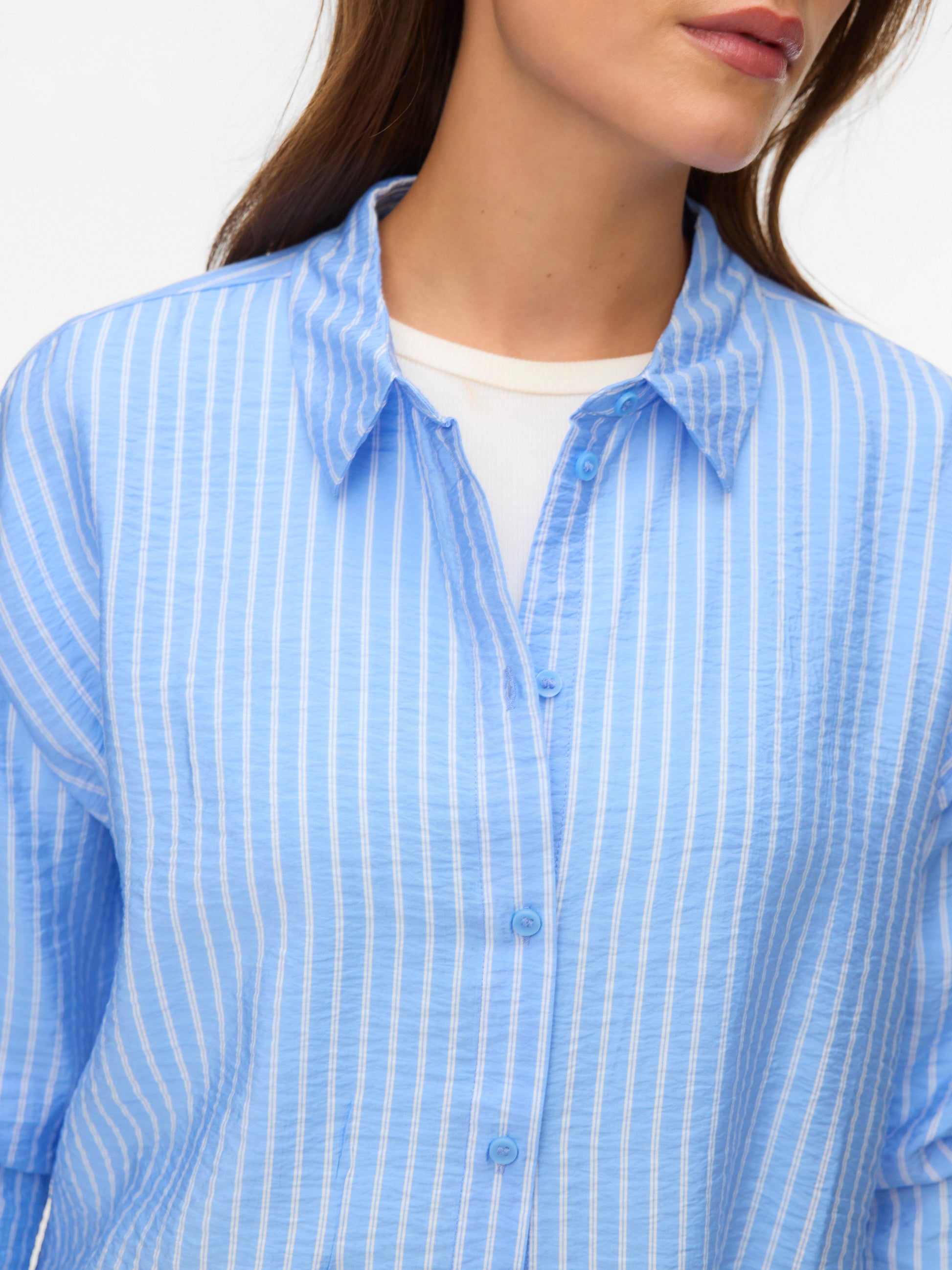 Vmkaja Ls Shirt Wvn (Vista Blue)