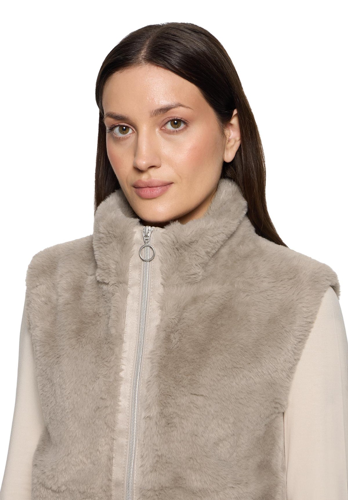 Plüschweste (Bright Taupe)