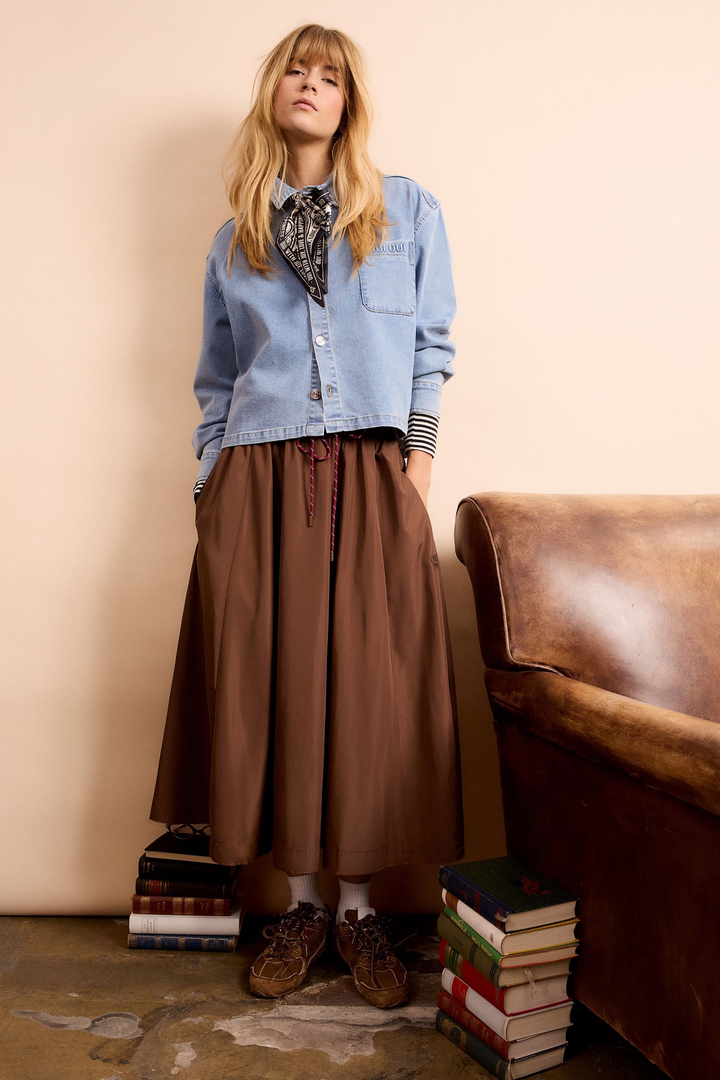 Bluse (Blue Denim)