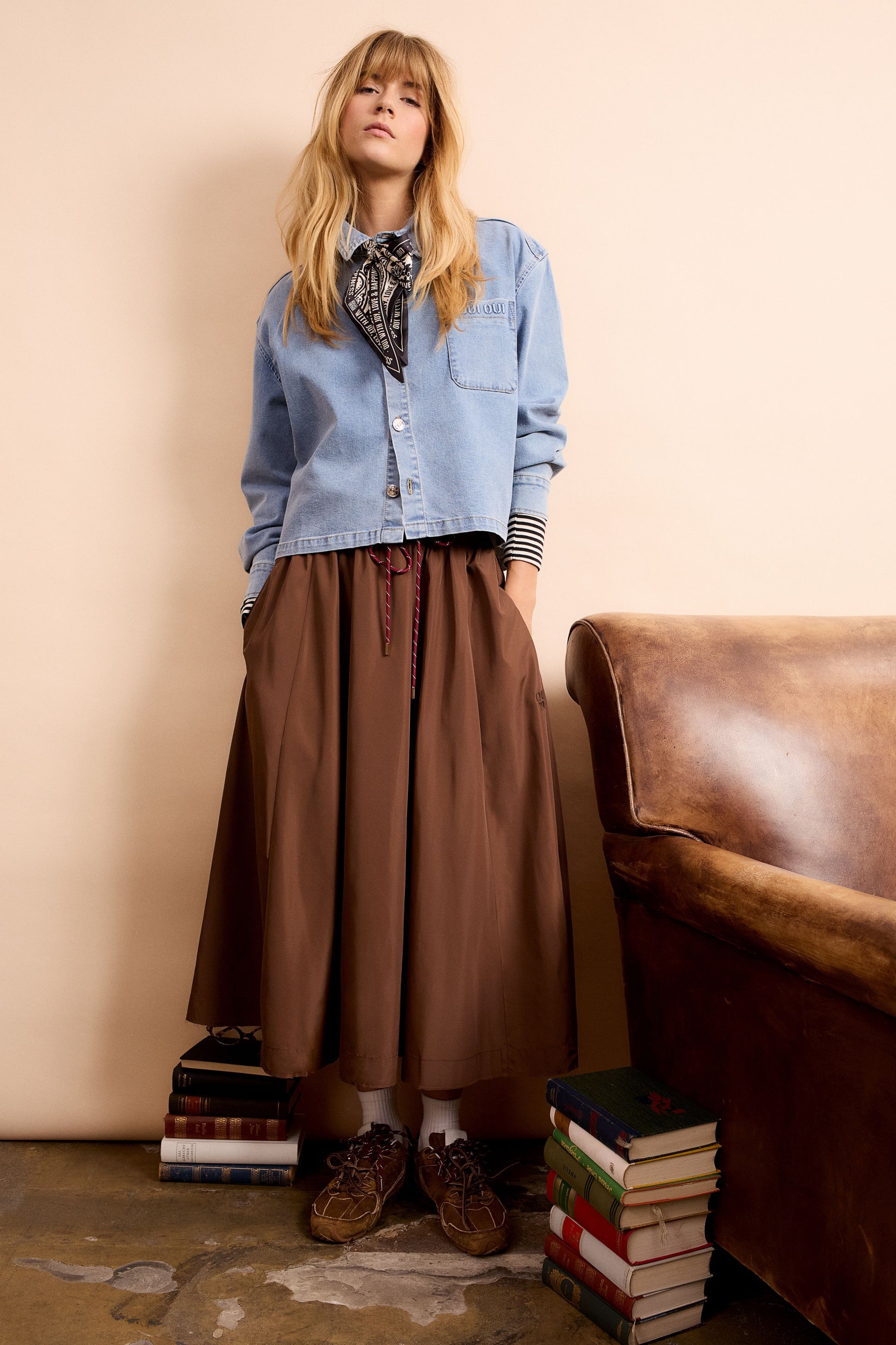 Bluse (Blue Denim)