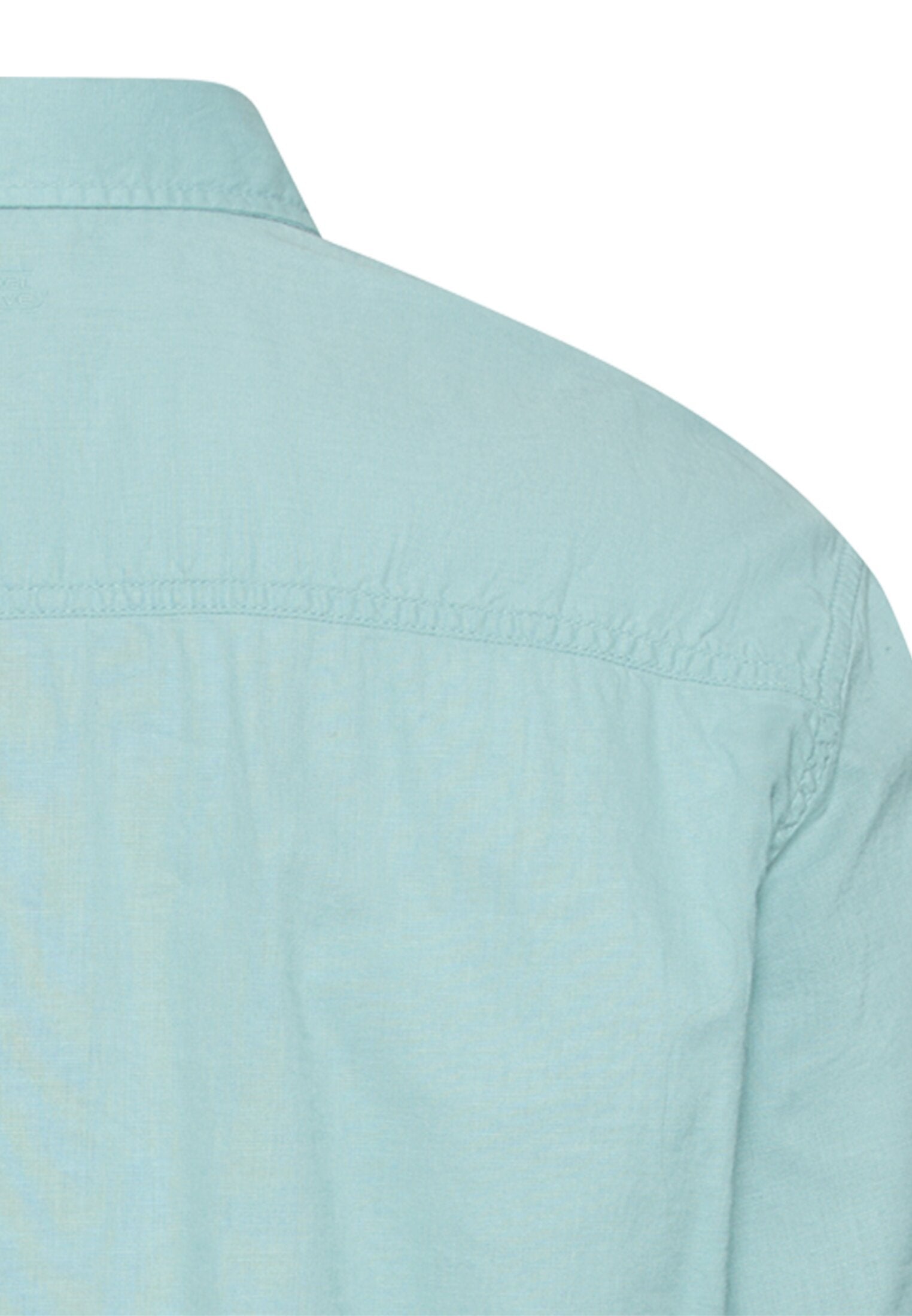 Kurzarmhemd aus Leinenmix (Ocean Green)