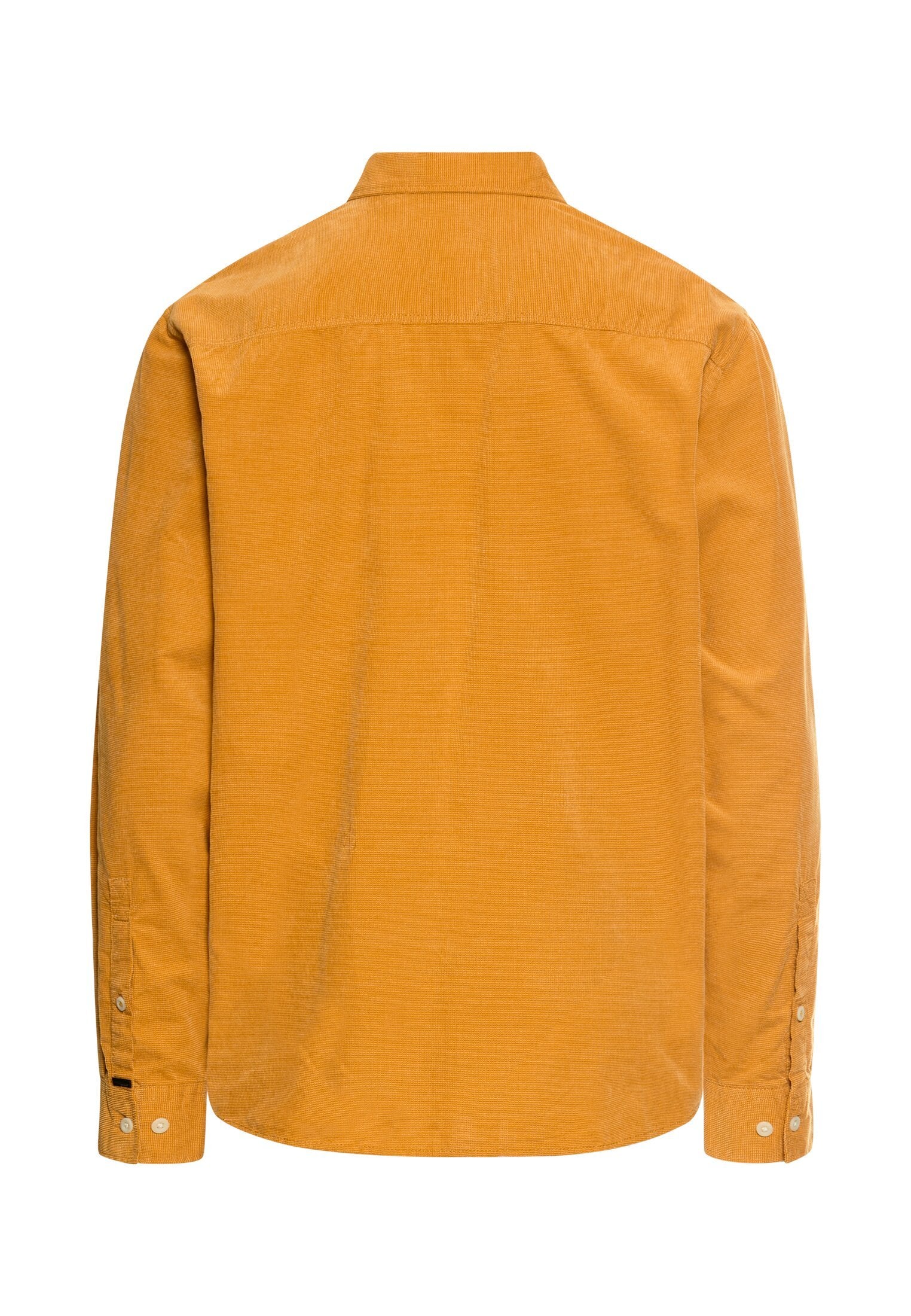 Langarmhemd mit aufgesetzten Taschen (Burned Yellow)
