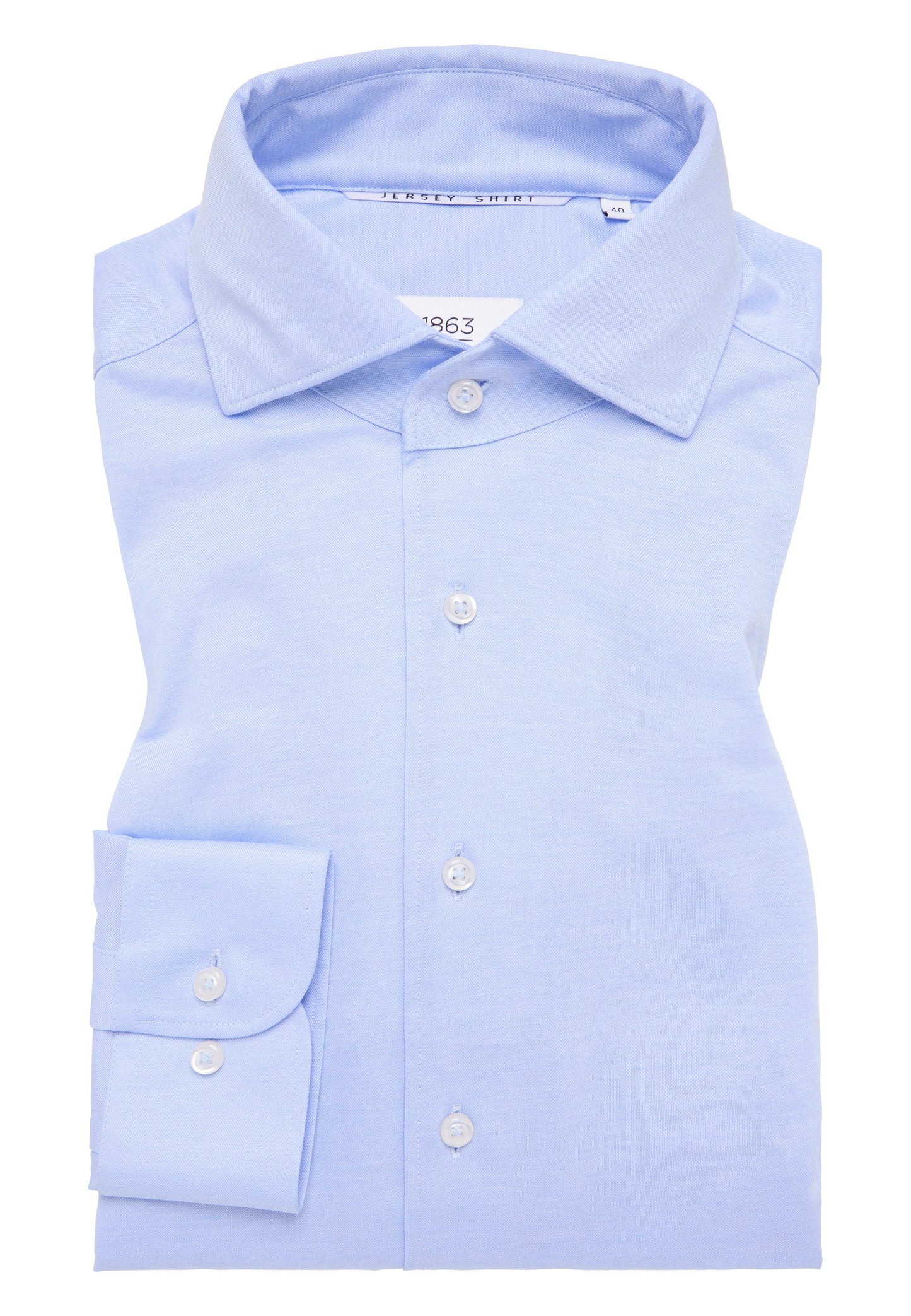 Hemd Jersey Langarm (Himmelblau)