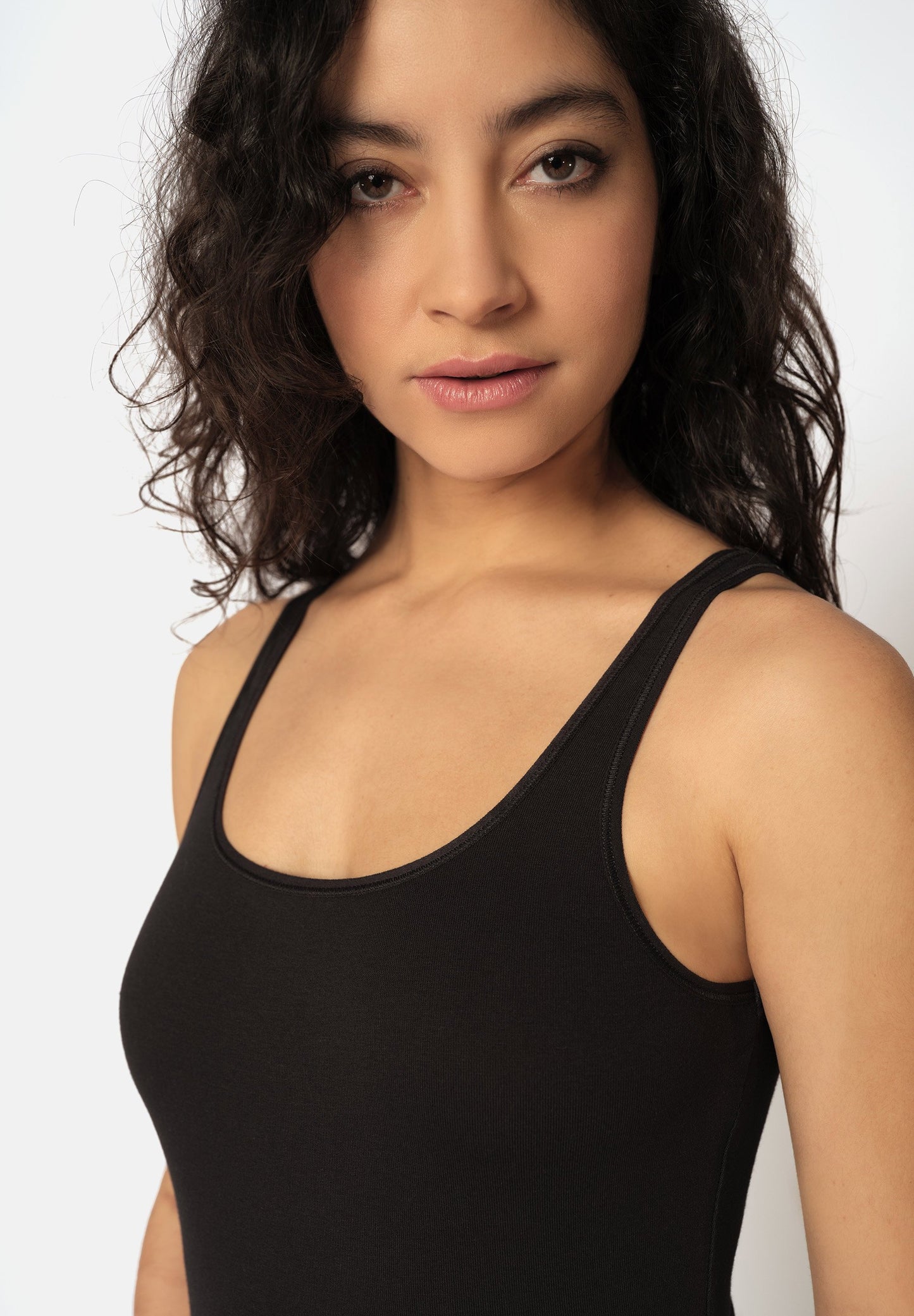 Skiny Damen Tanktop Doppelpack Cotton Advantage (Black)