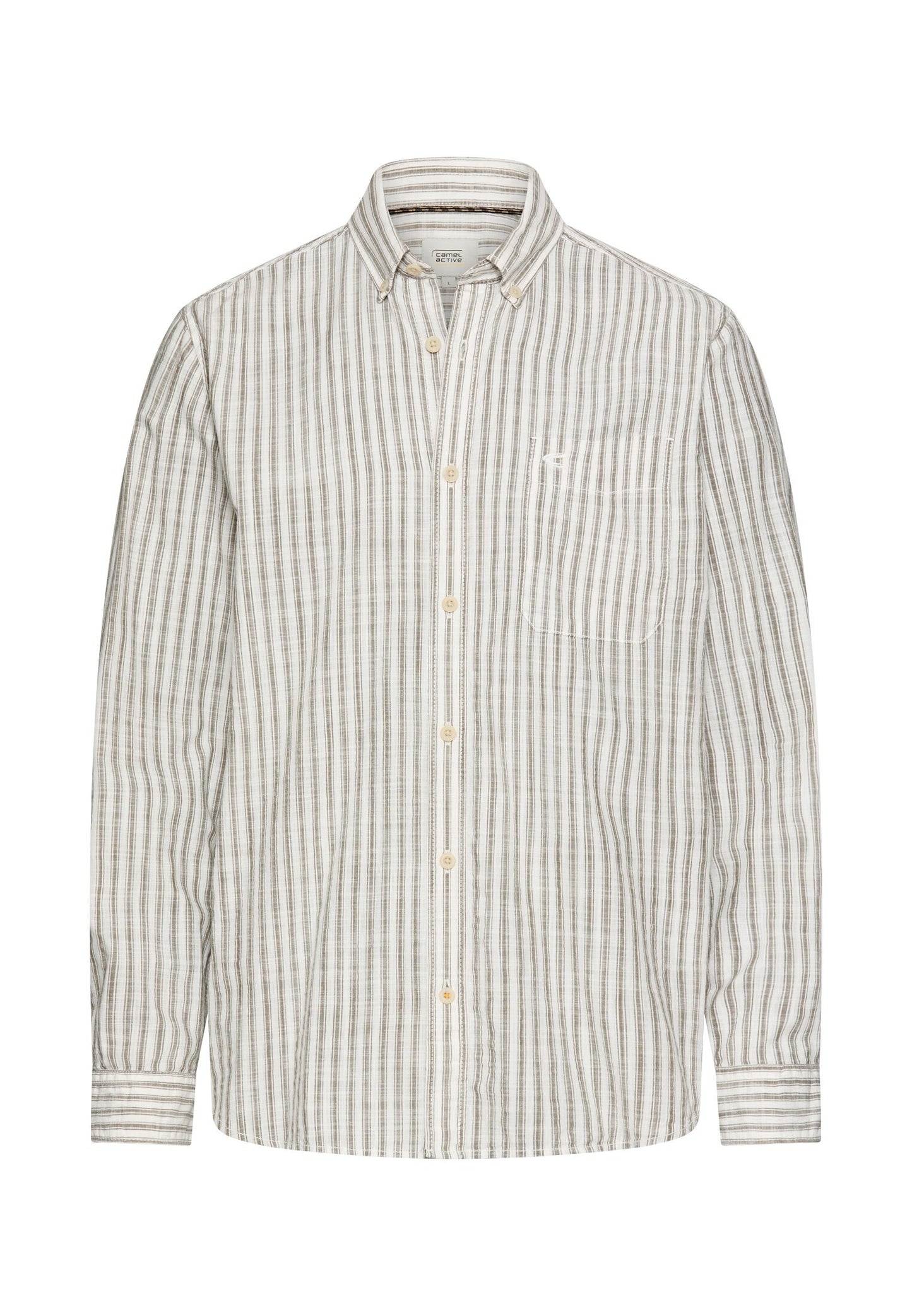 Langarmhemd mit Button-Down-Kragen (Deep Olive)