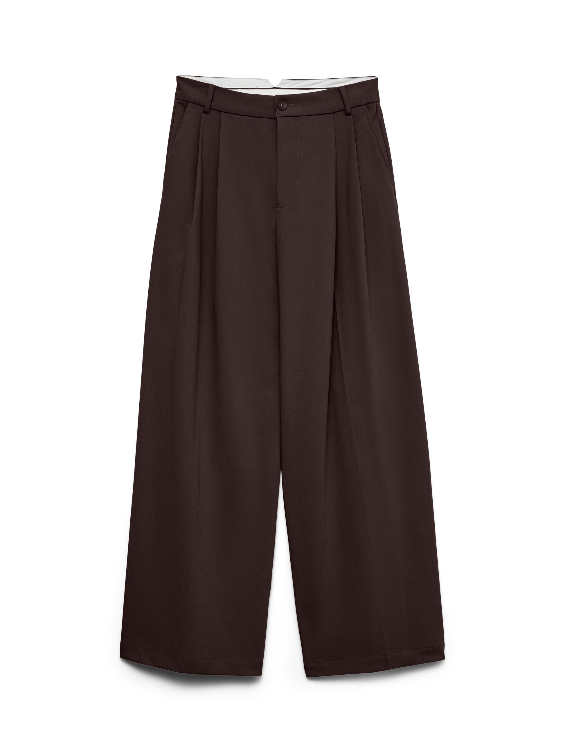 Vmstella Mw Wide Pleat Pant Noos (Chocolate Tor)