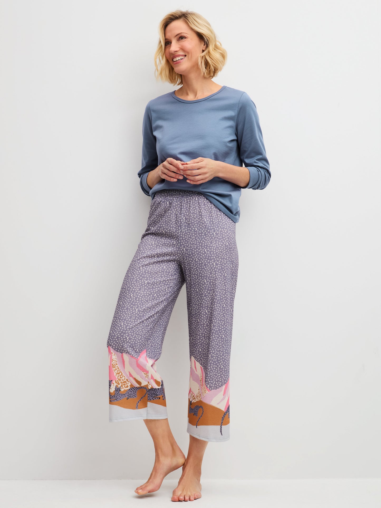 DAMEN Shirt langarm (Folkstone Grey)