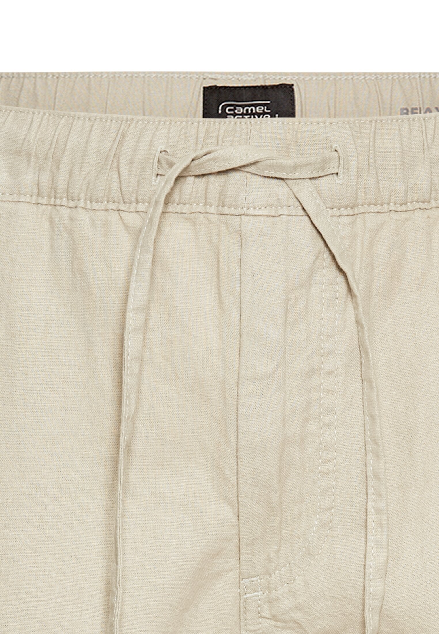 Chino Shorts mit elastischem Bund (Beige)