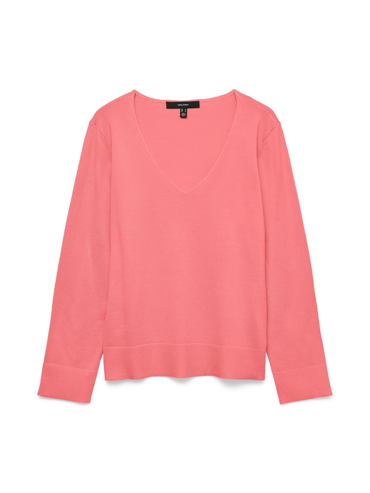 Vmsilje Ls V-neck Pullover Ga Noos (Coral Paradis)