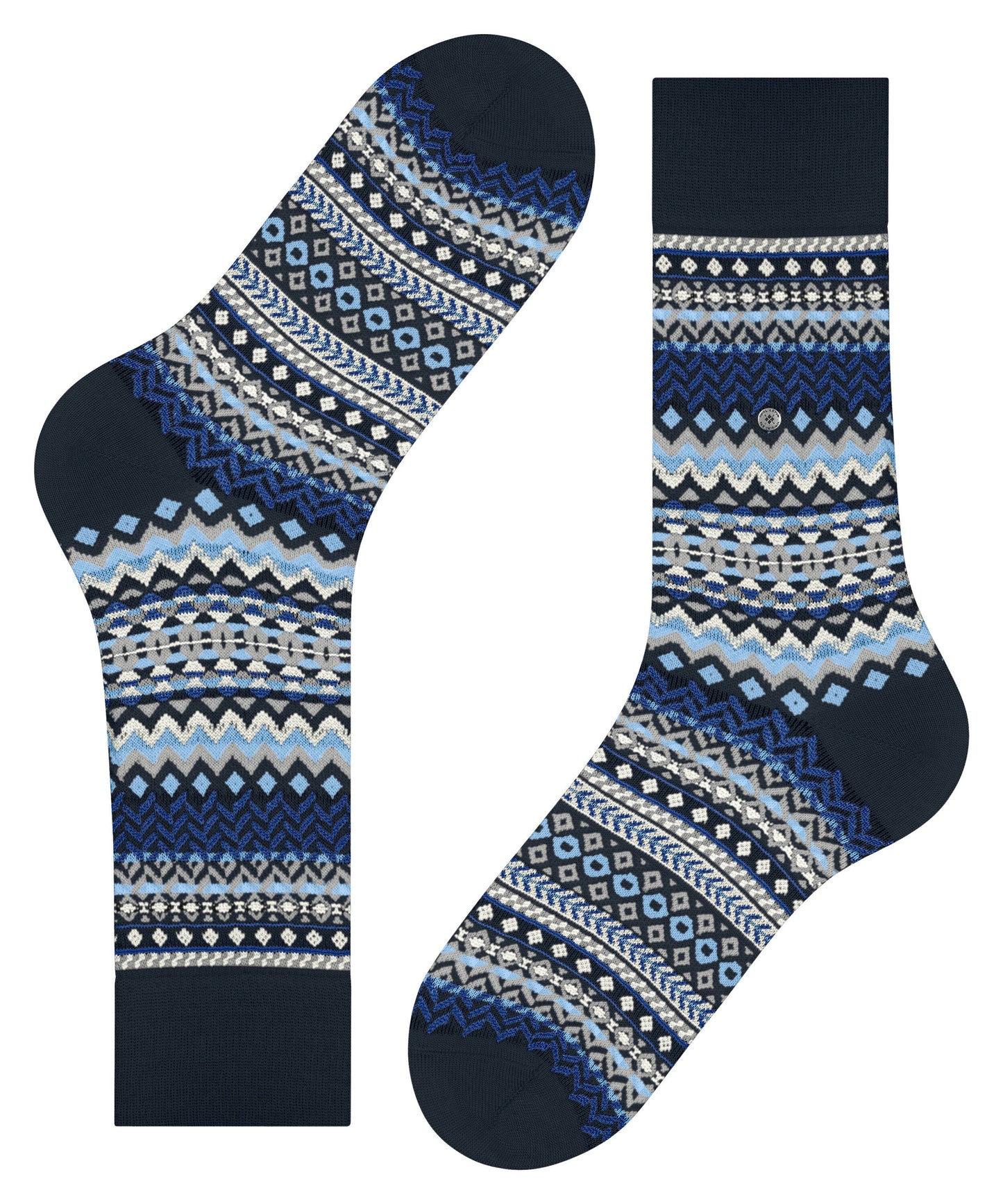 Burlington Fair Isle Herren (Marine)