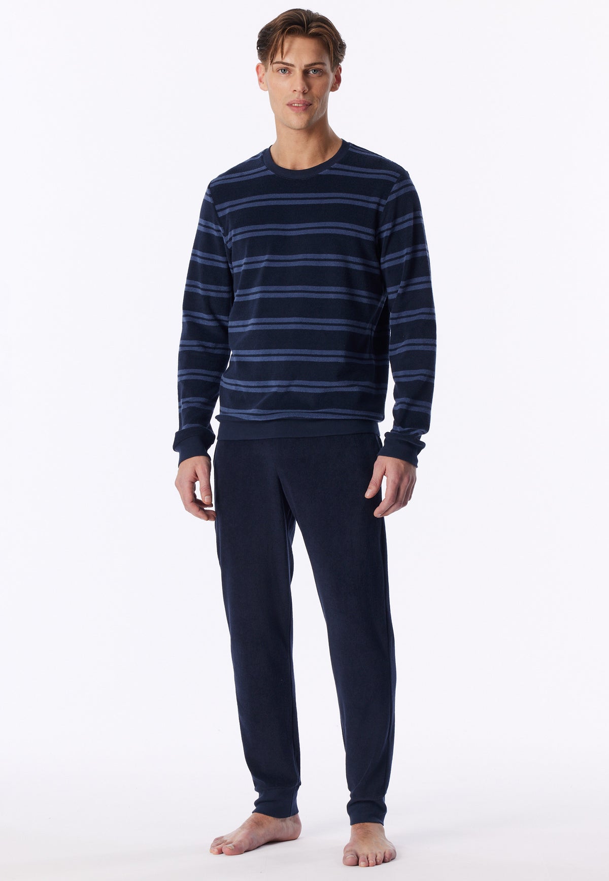 Schlafanzug lang (Deep Sea Blue)