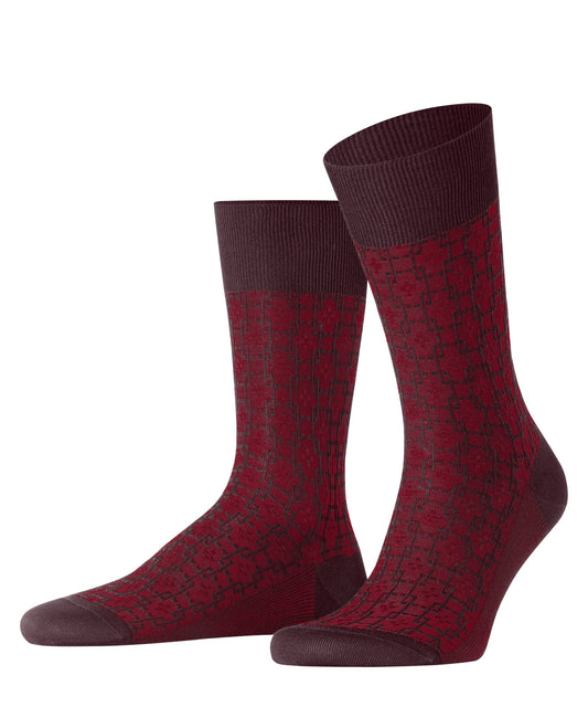 FALKE Artwork Tie Herren (Bordeaux)