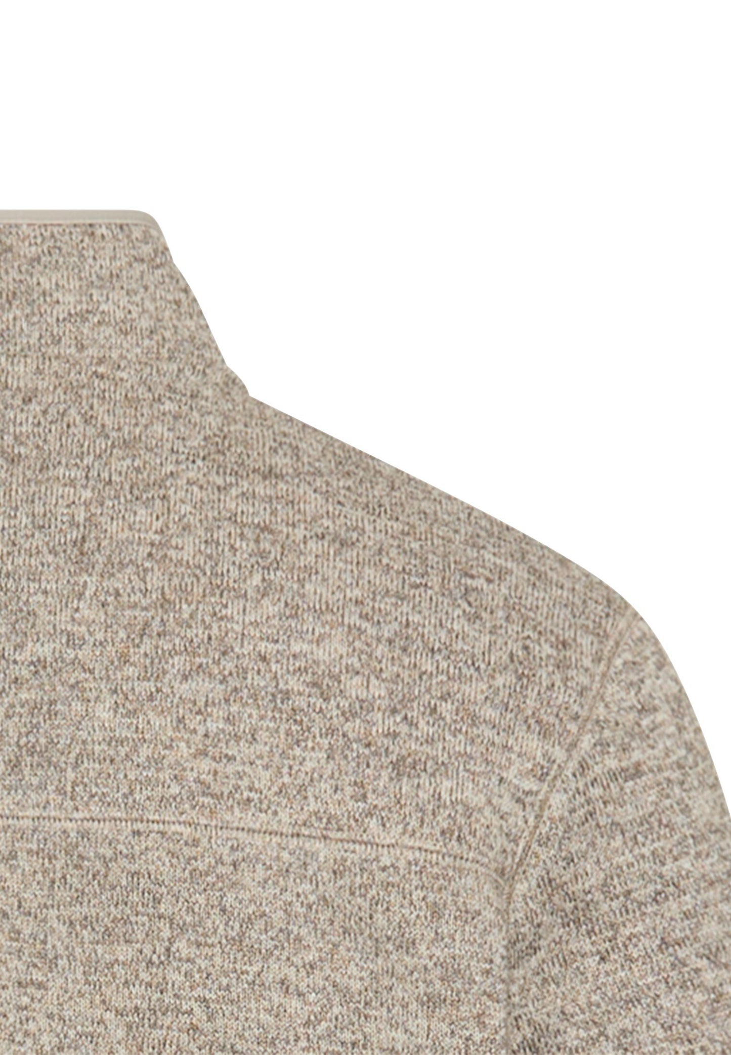 Strickjacke mit Stehkragen (Oatmeal)