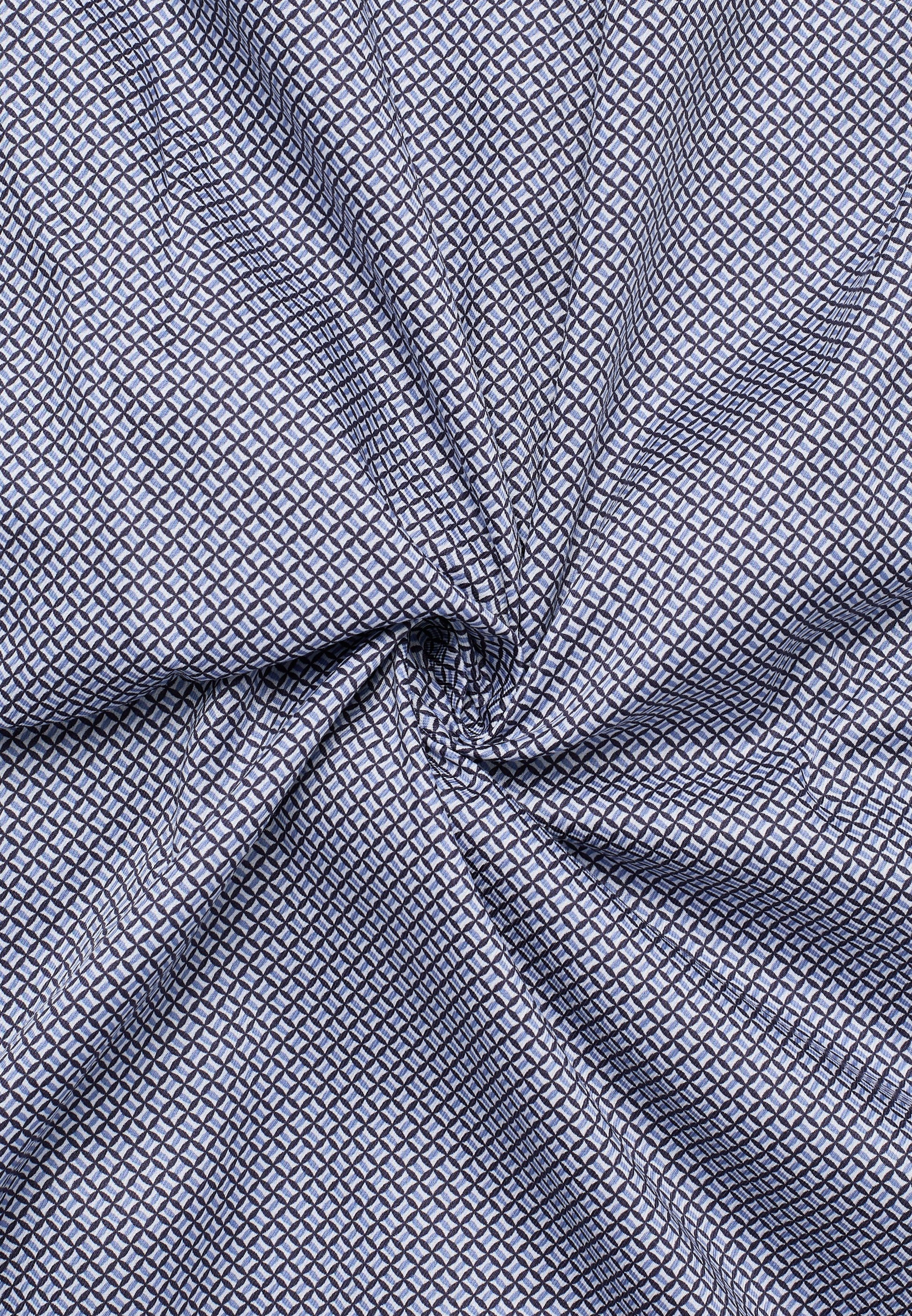 Hemd Twill Langarm (Mittelblau)