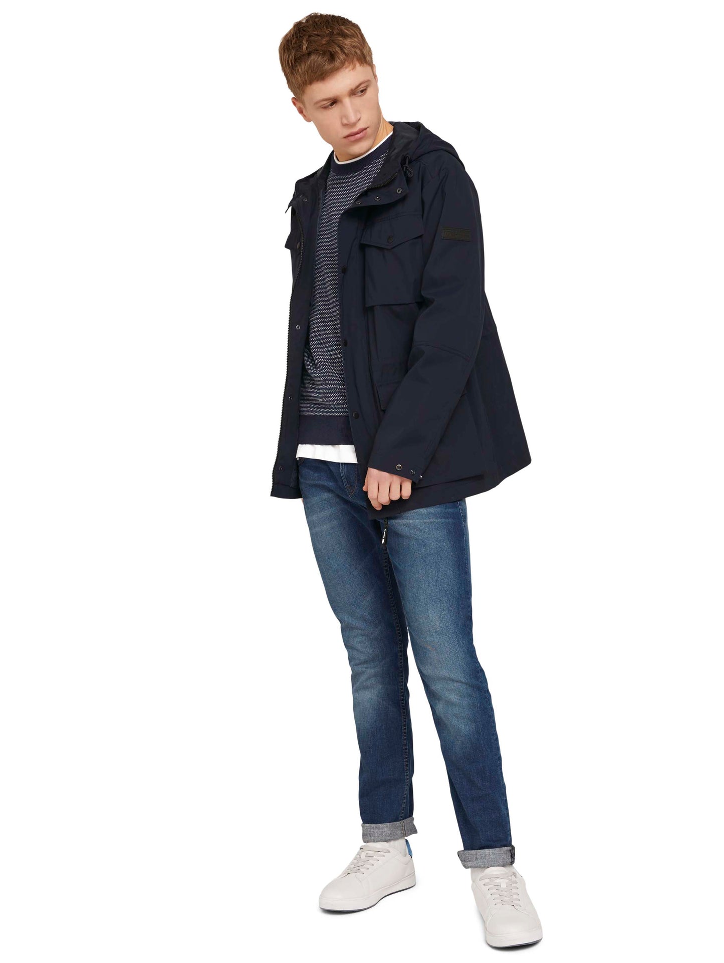 straight AEDAN blue denim (Mid Stone Wash)