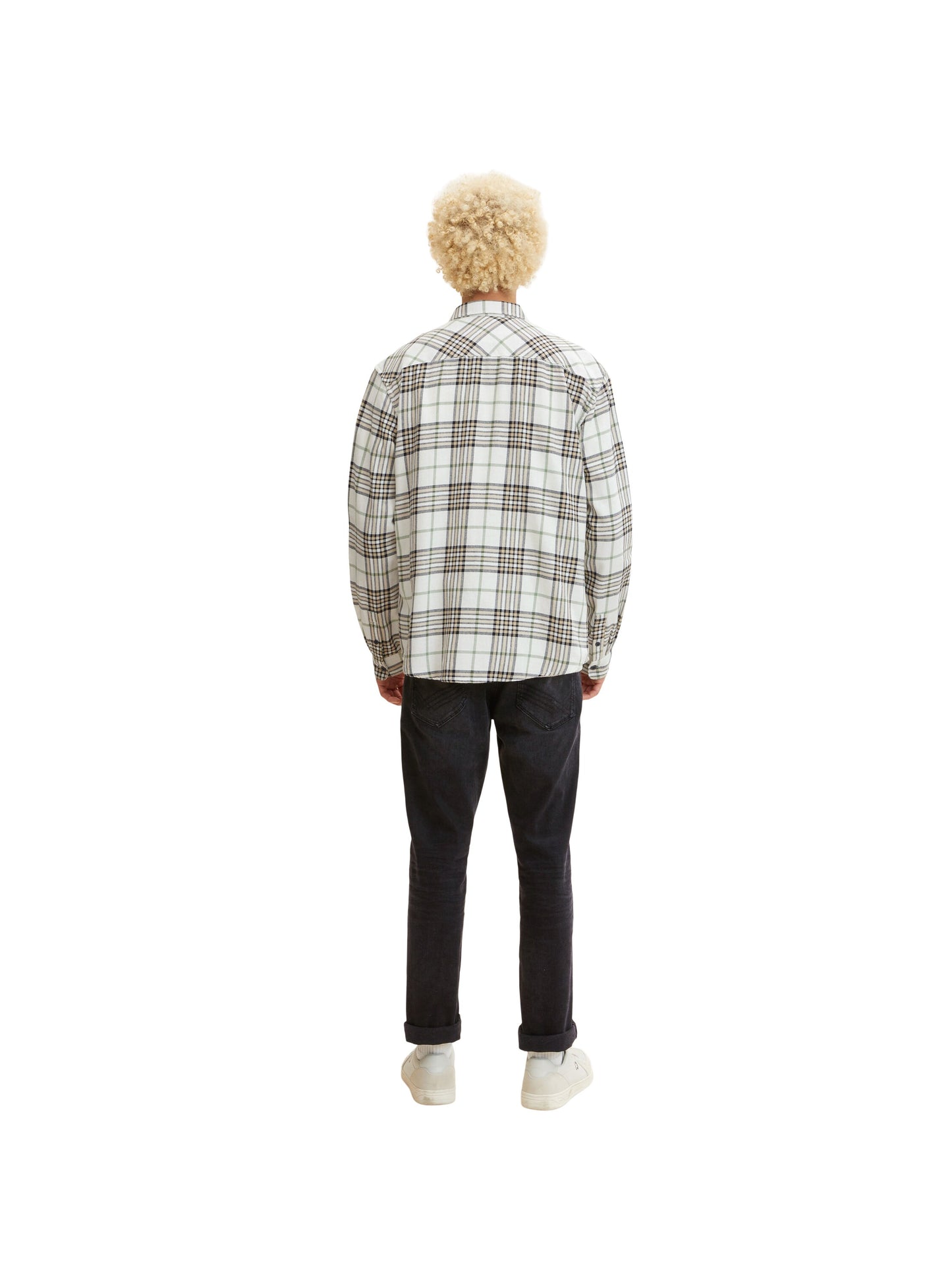 relaxed checked shirt (Off White Big)
