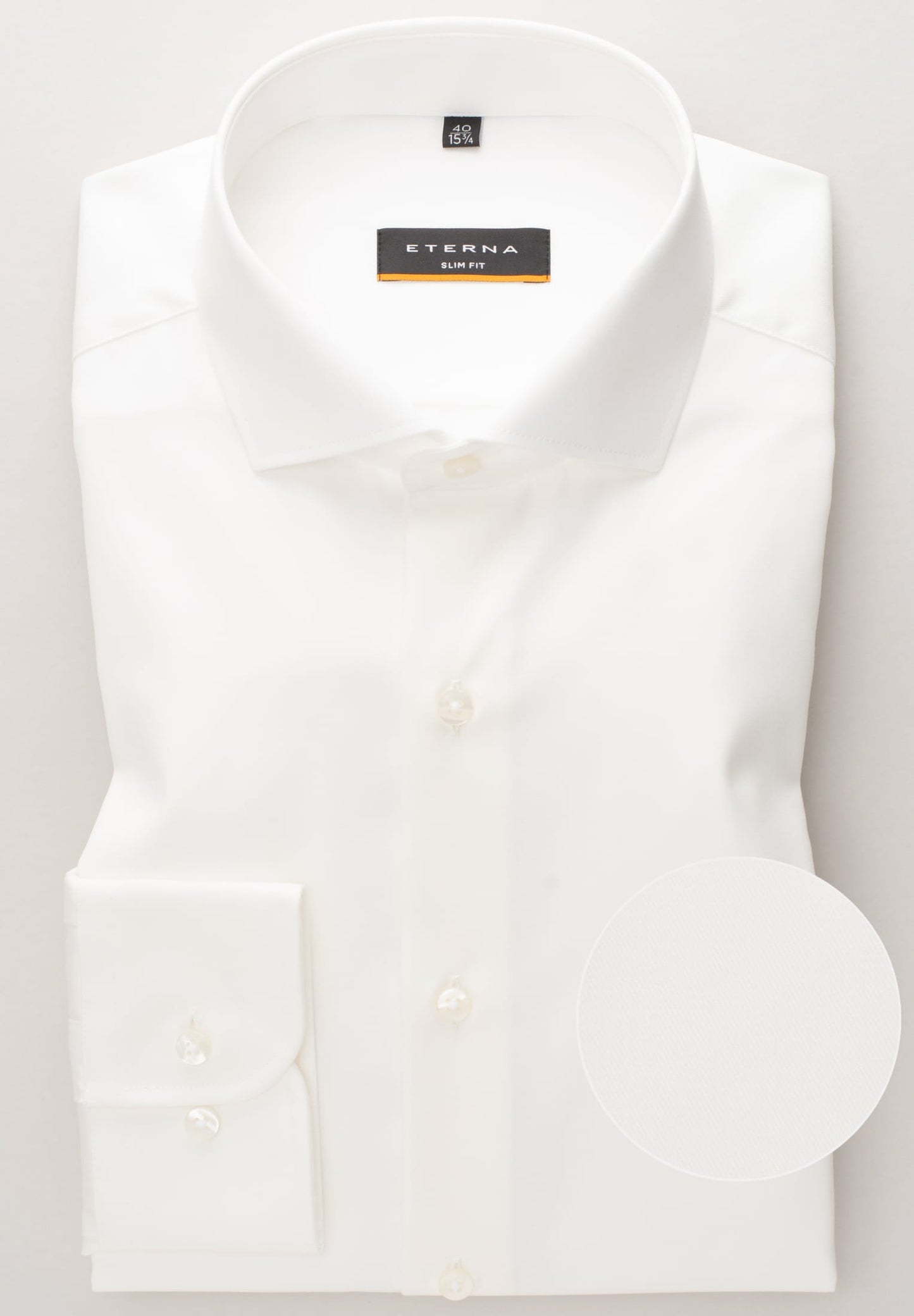 Eterna Langarm Hemd Slim Fit Cover Shirt Twill (Champagner)