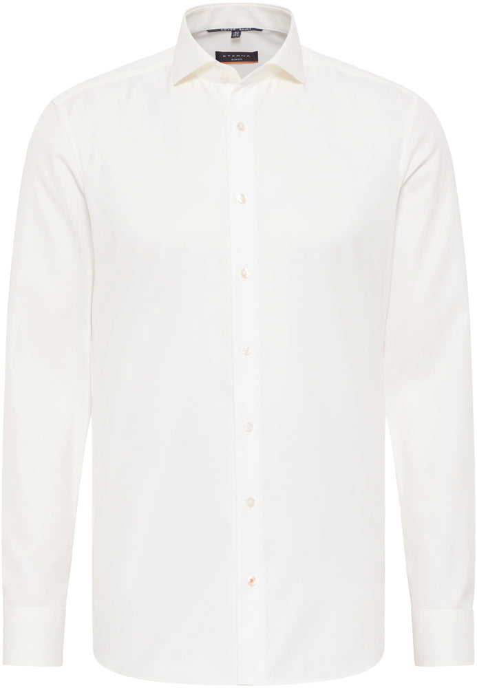 Eterna Langarm Hemd Slim Fit Cover Shirt Twill (Champagner)