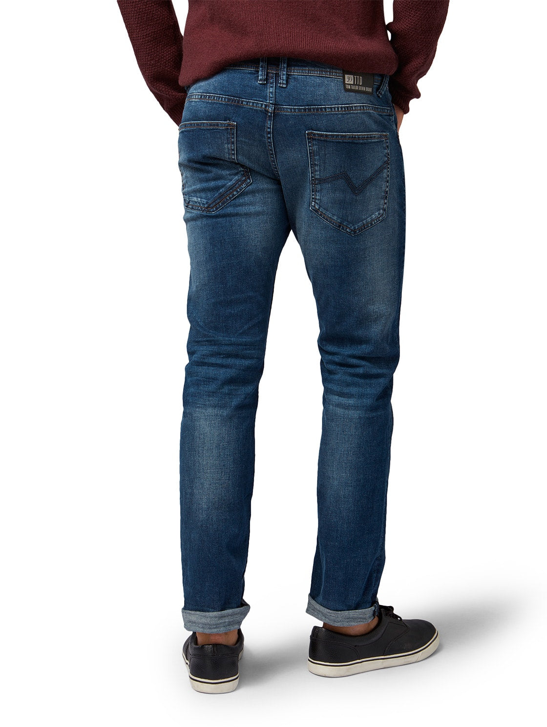 straight AEDAN blue denim (Mid Stone Wash)