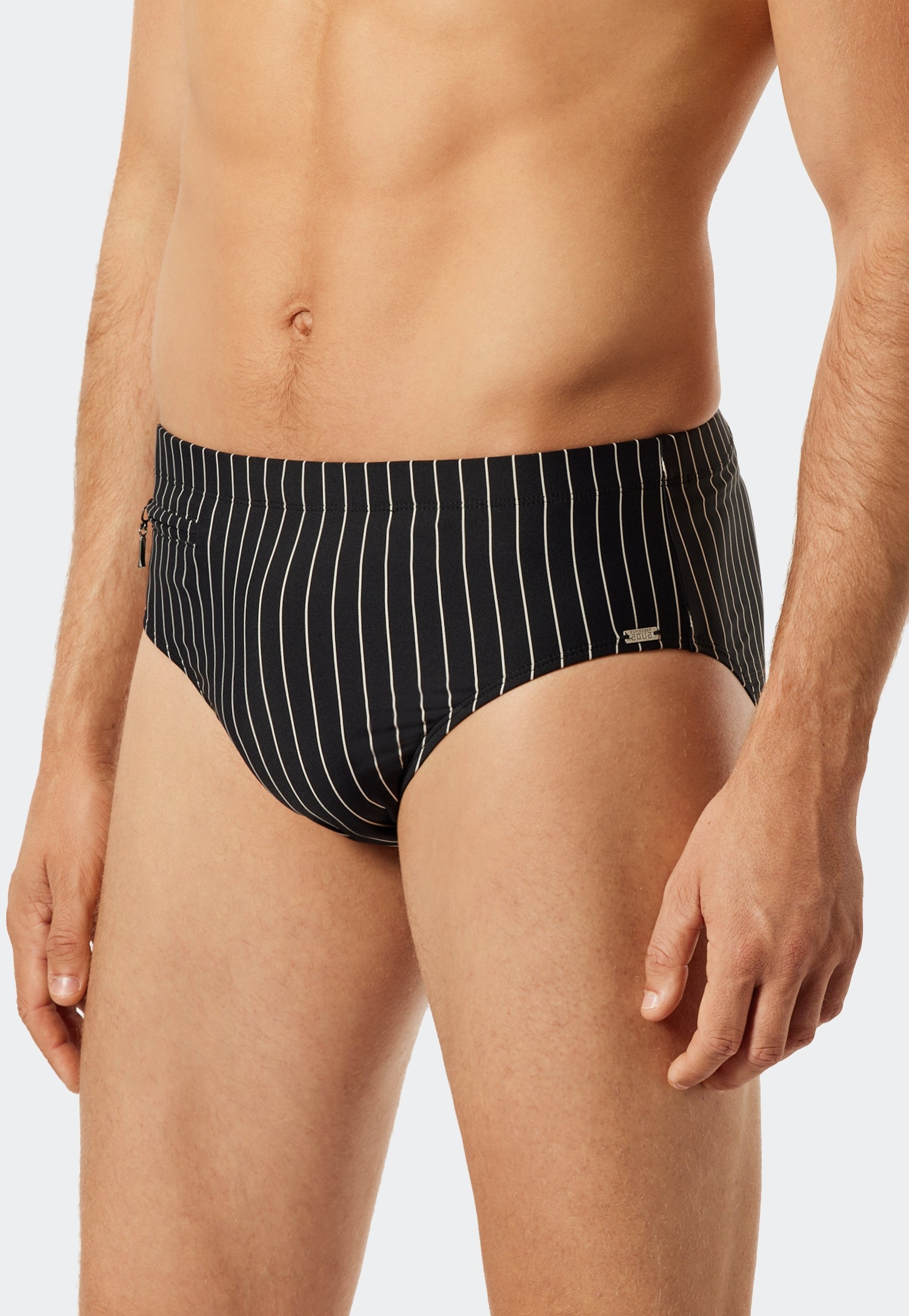 Badehose Slip Komfort (Schwarz)