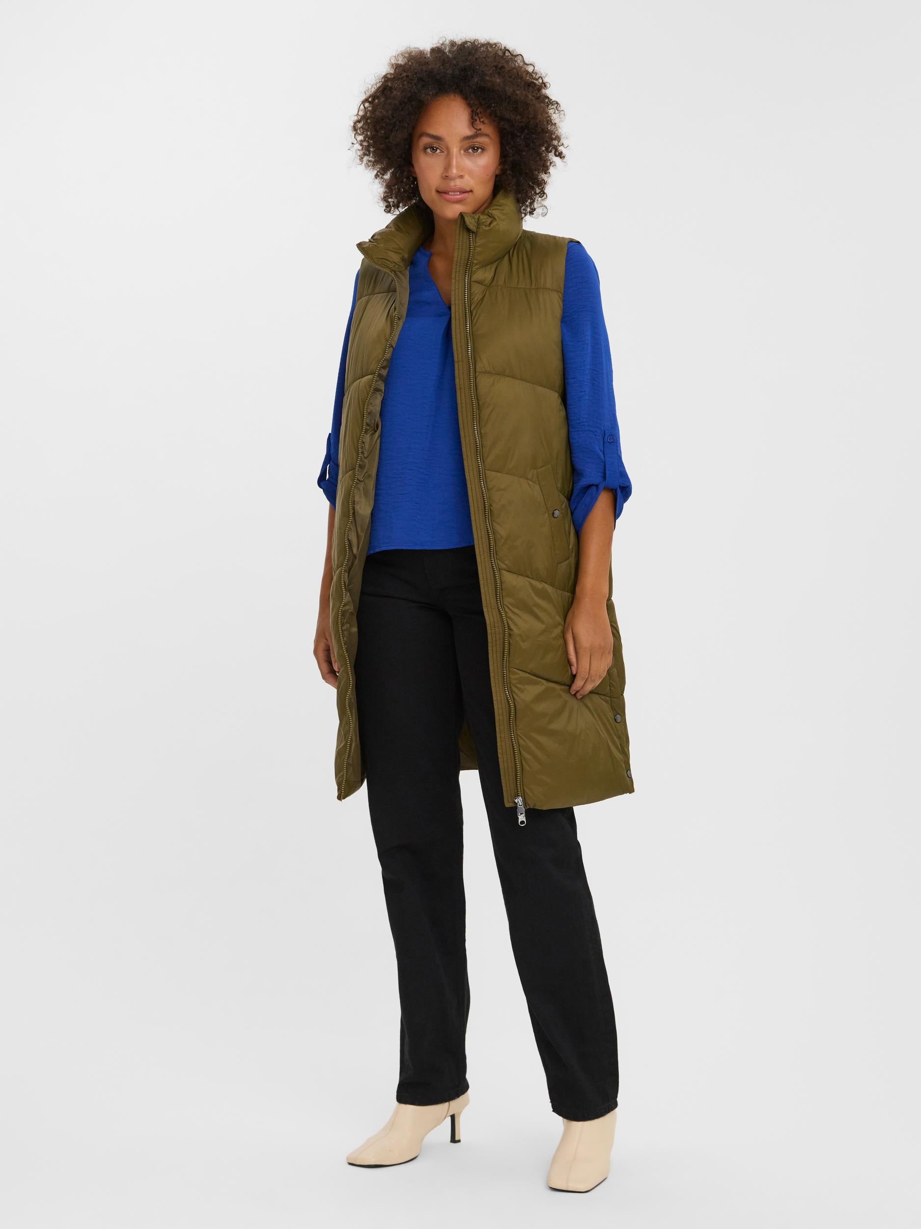 Vmuppsala 3-4 Waistcoat Noos (Dark Olive)