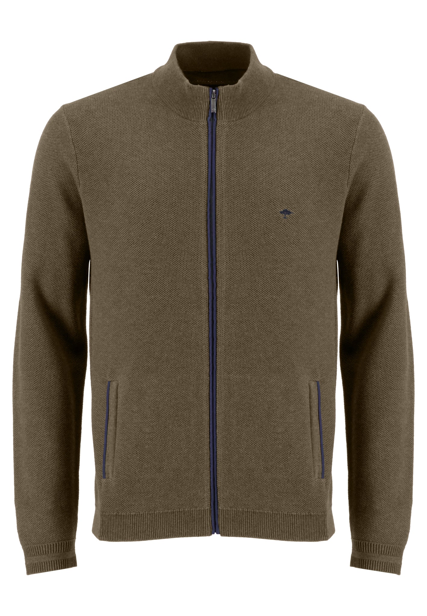 Cardigan-Zip, Mouline (Meadow)