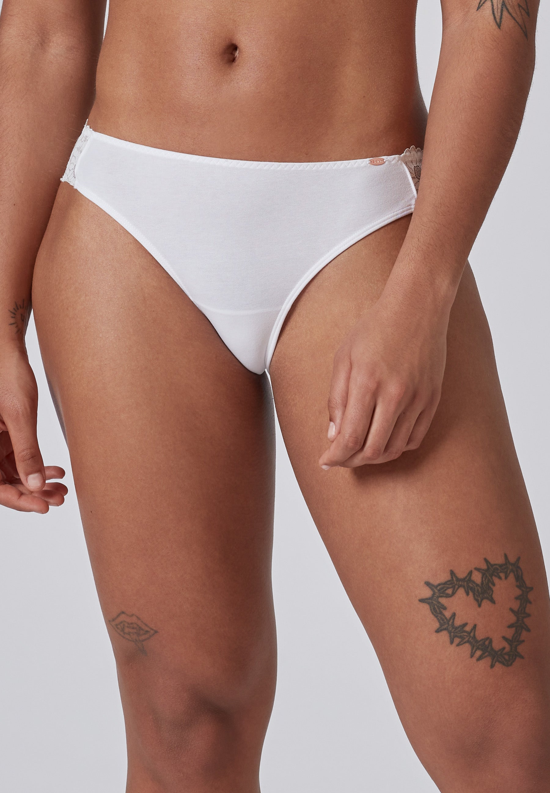 Skiny Every Day In CottonLace Multipack Damen Rio Slip 2er Pack (White)