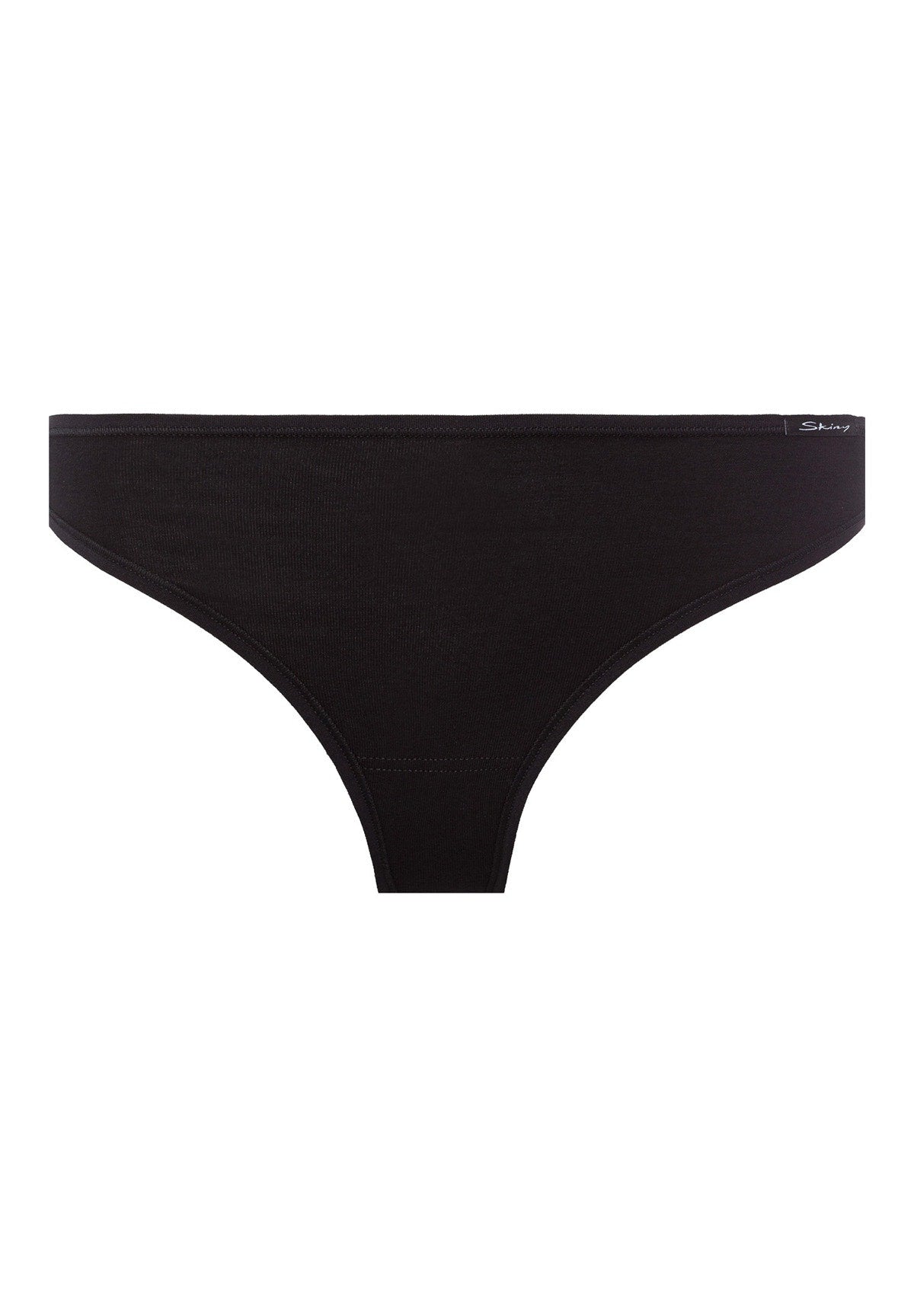 Skiny Damen String 2er Pack Advantage Cotton (Black)