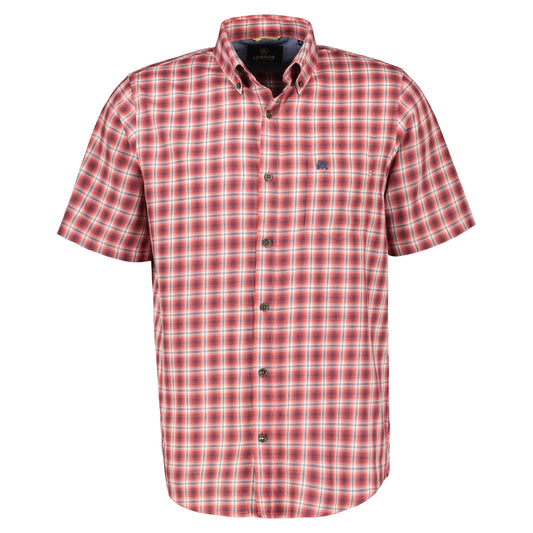 Button Down (Hibiscus Red)