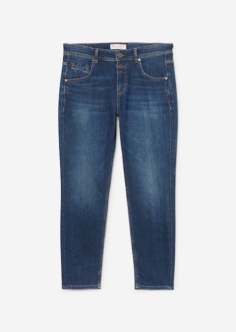 Jeans Modell THEDA boyfriend mid waist (Cashmere Dark Bl)
