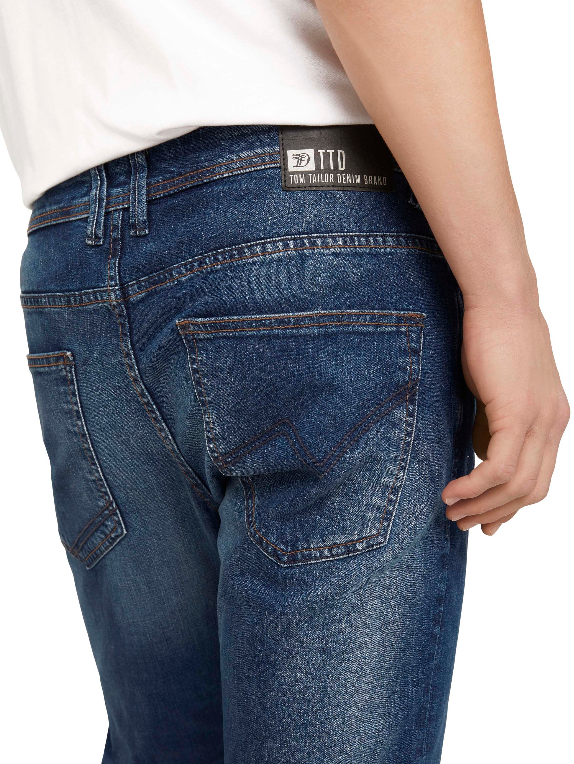straight AEDAN blue denim (Mid Stone Wash)
