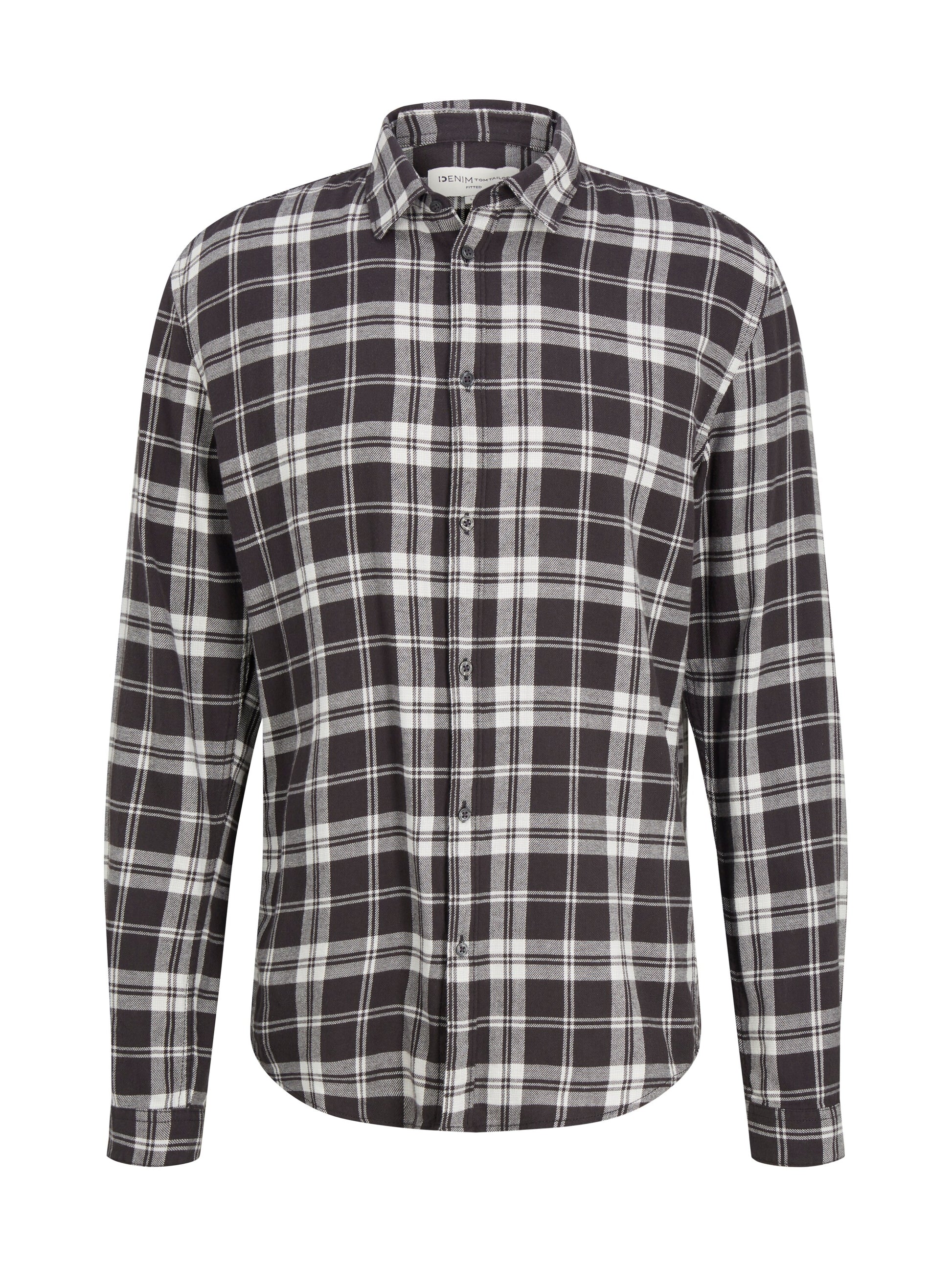 flannel check shirt (Coal Grey Ligh)