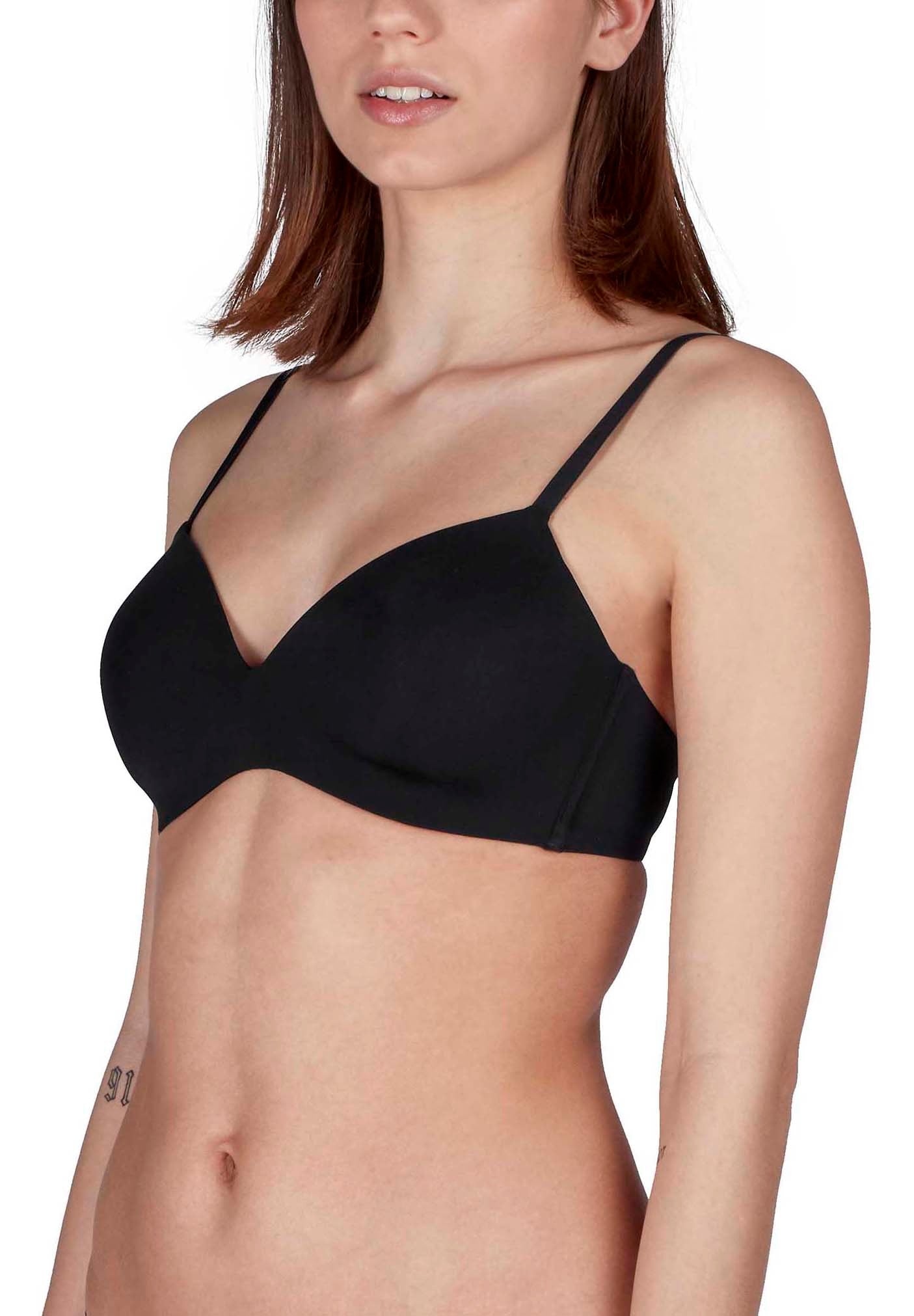 Skiny Damen Multi Schalen BH ohne Bügel Micro Lovers (Black)