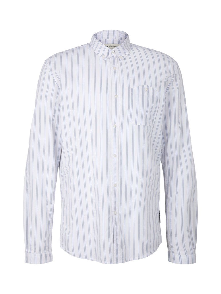 fitted striped shirt
