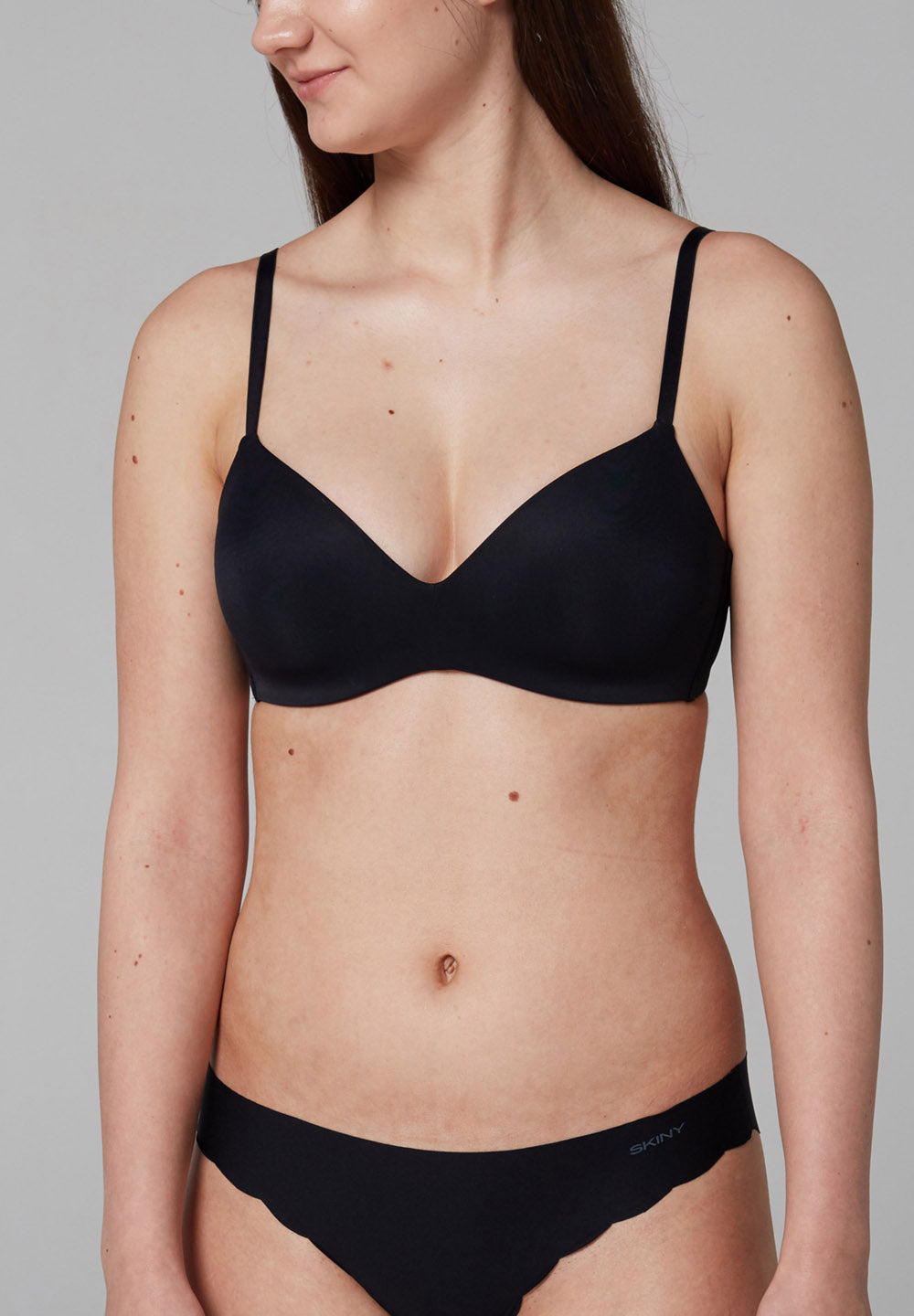 Skiny Damen Multi Schalen BH ohne Bügel Micro Essentials (Black)