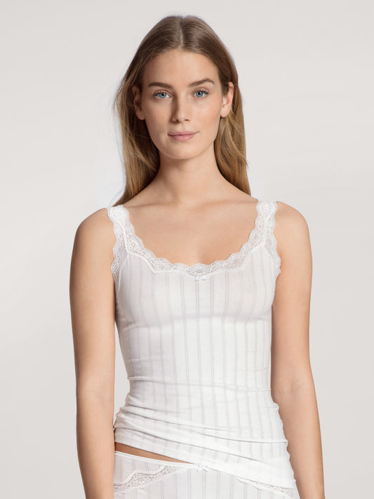 DAMEN Top ohne Arm (Weiss)