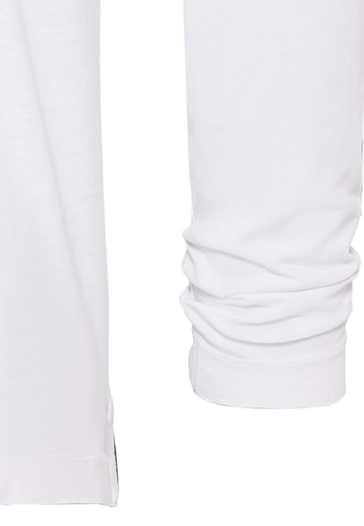 Leichtes Langarmshirt mit Henley Kragen aus Organic Cotton (White)