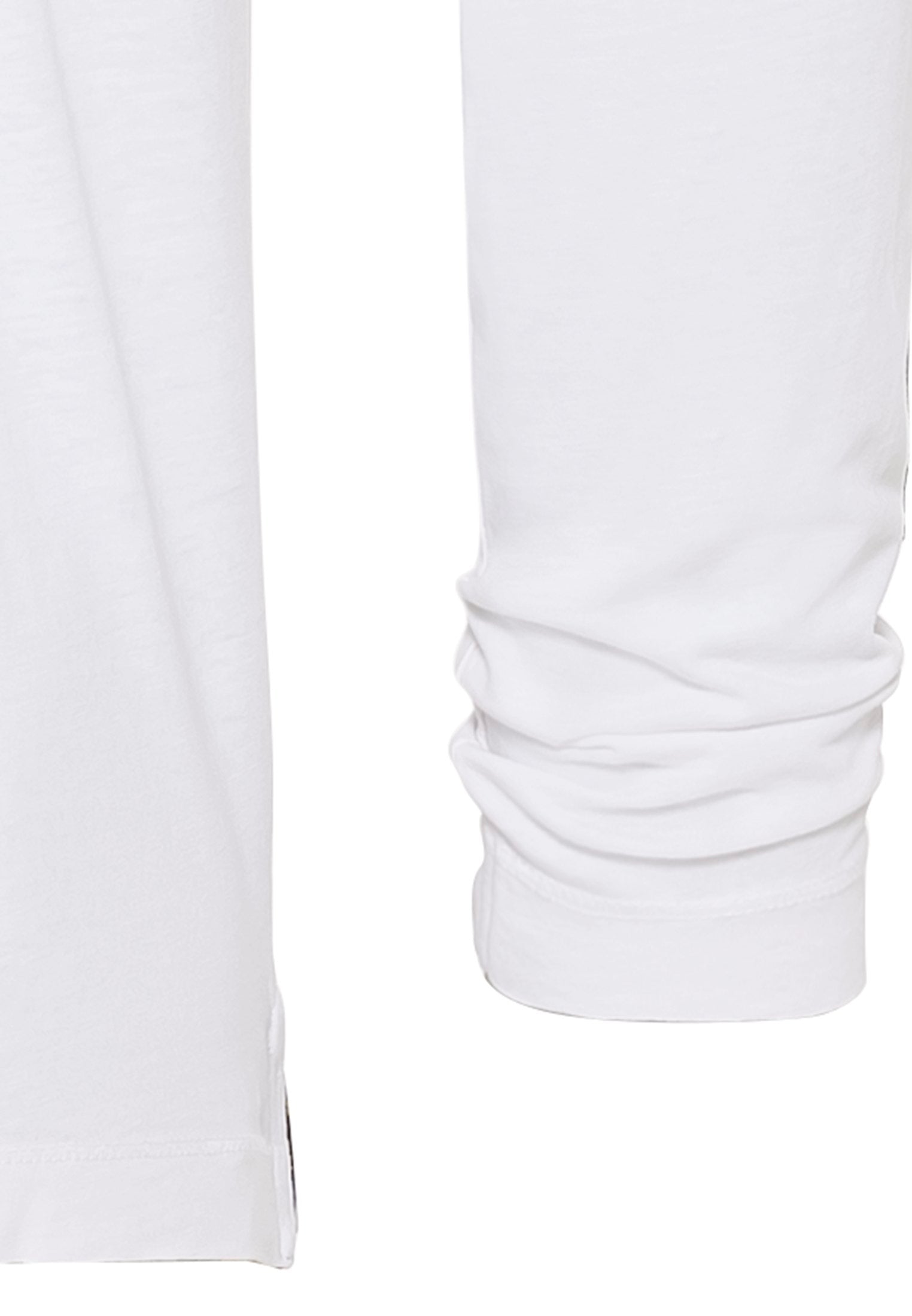 Leichtes Langarmshirt mit Henley Kragen aus Organic Cotton (White)