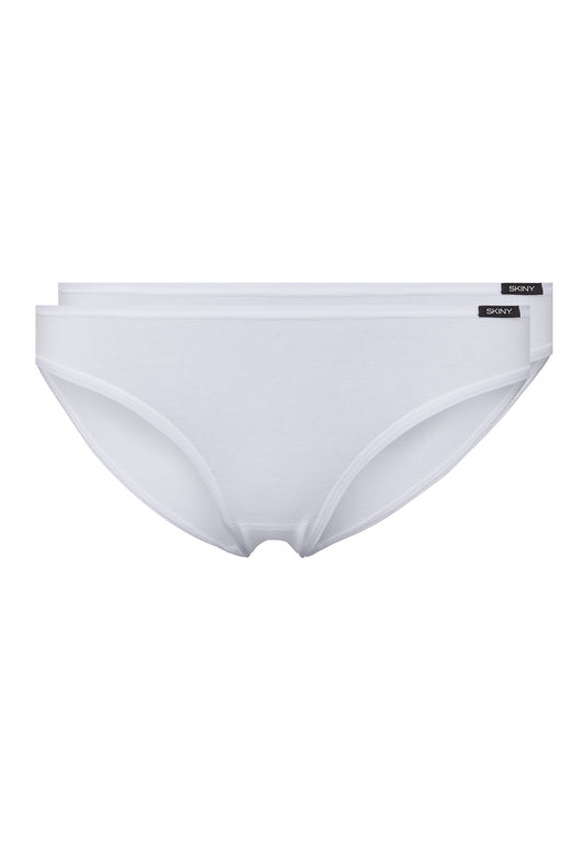 Skiny Damen Rio Slip 2er Pack Advantage Cotton (White)