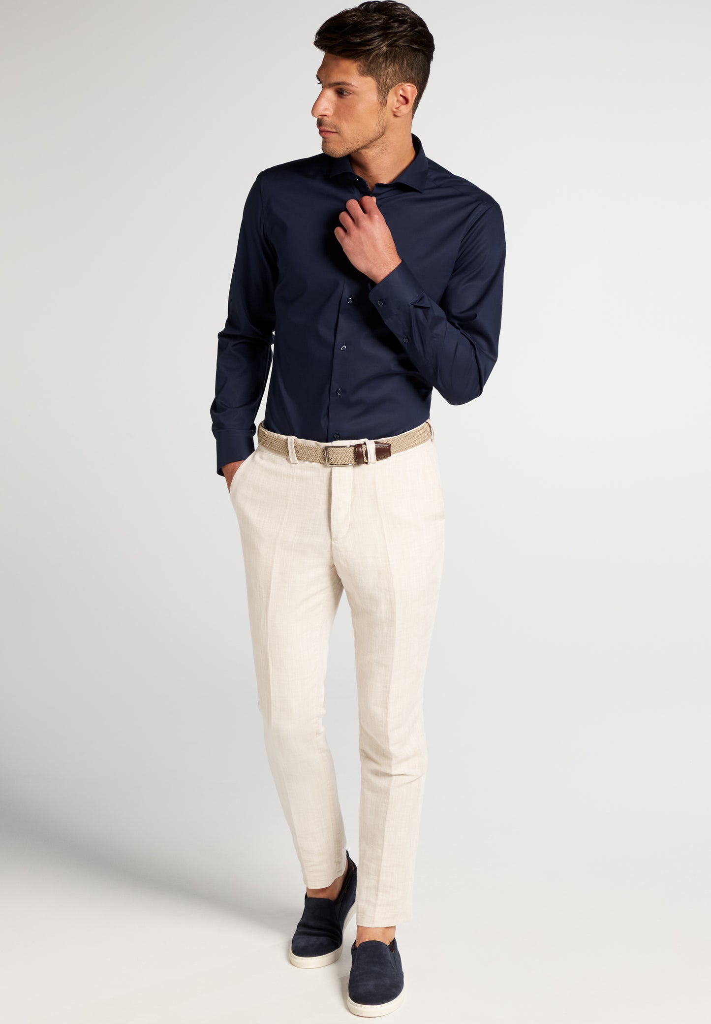 ETERNA LANGARM HEMD SLIM FIT STRETCH