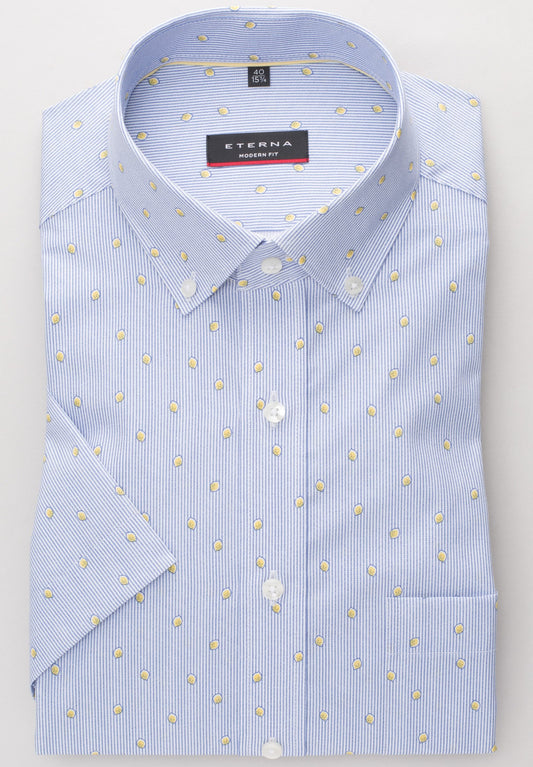 ETERNA KURZARM HEMD MODERN FIT POPELINE