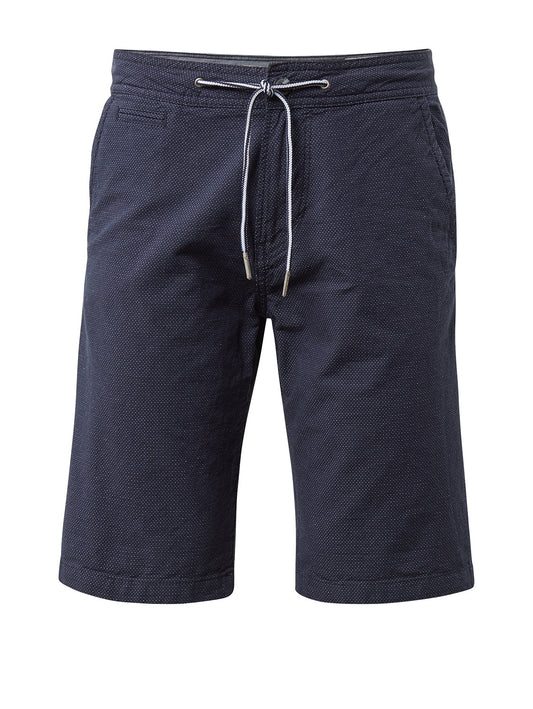 Slim chino shorts yarn dyed