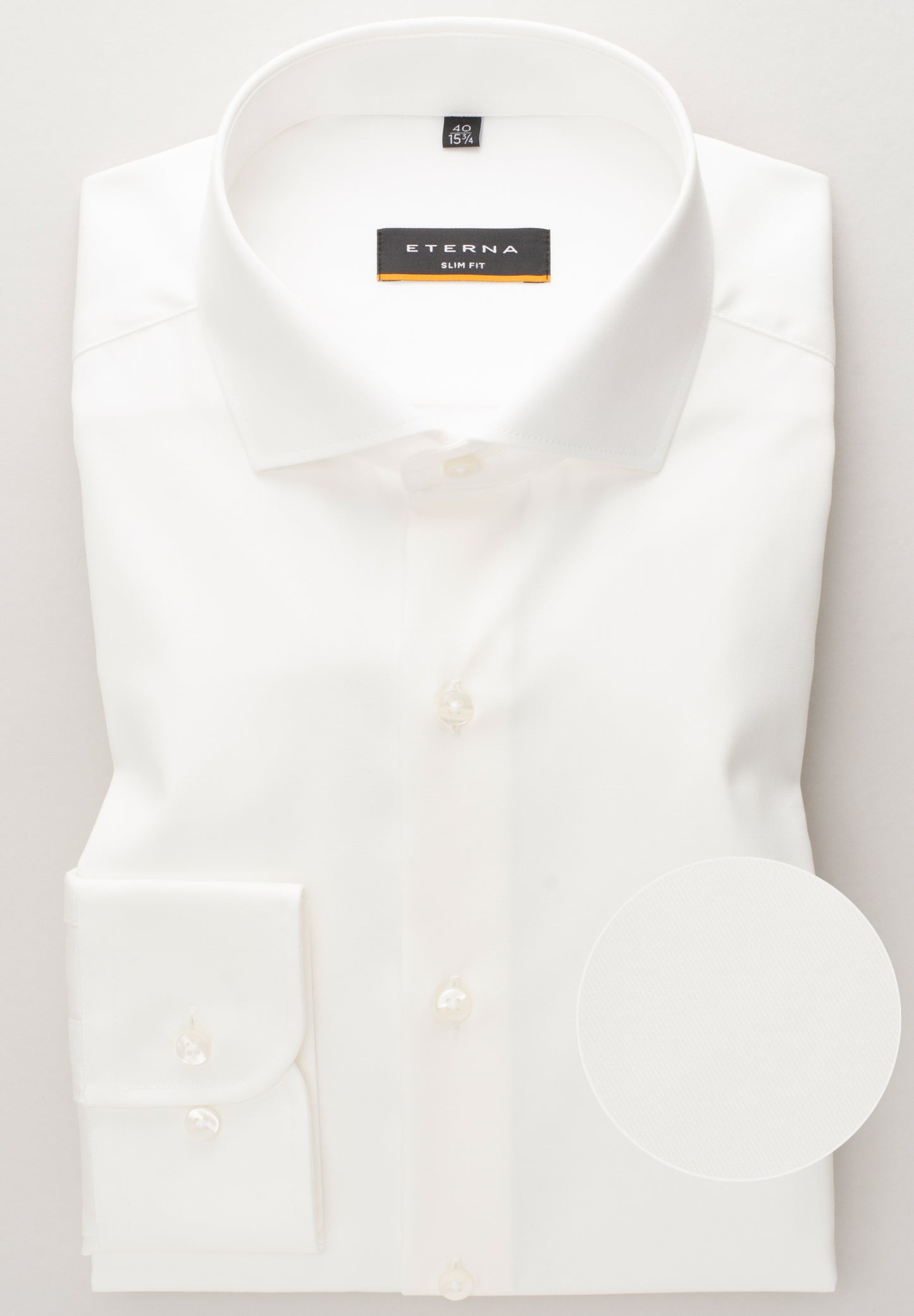 Eterna Langarm Hemd Slim Fit Cover Shirt Twill (Champagner)