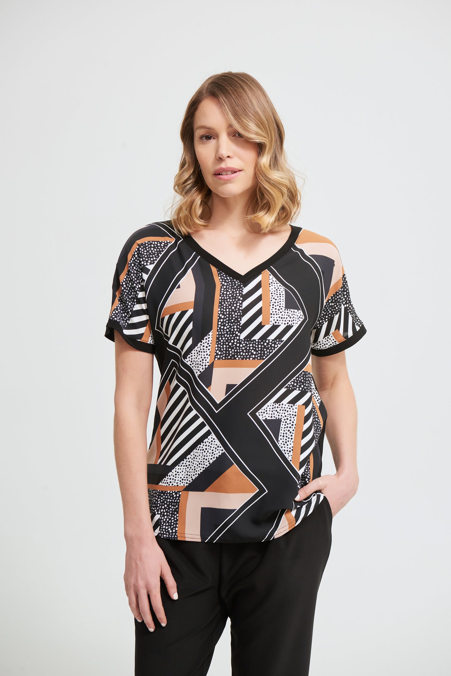 Shirt Materialmix 1/2 Arm
