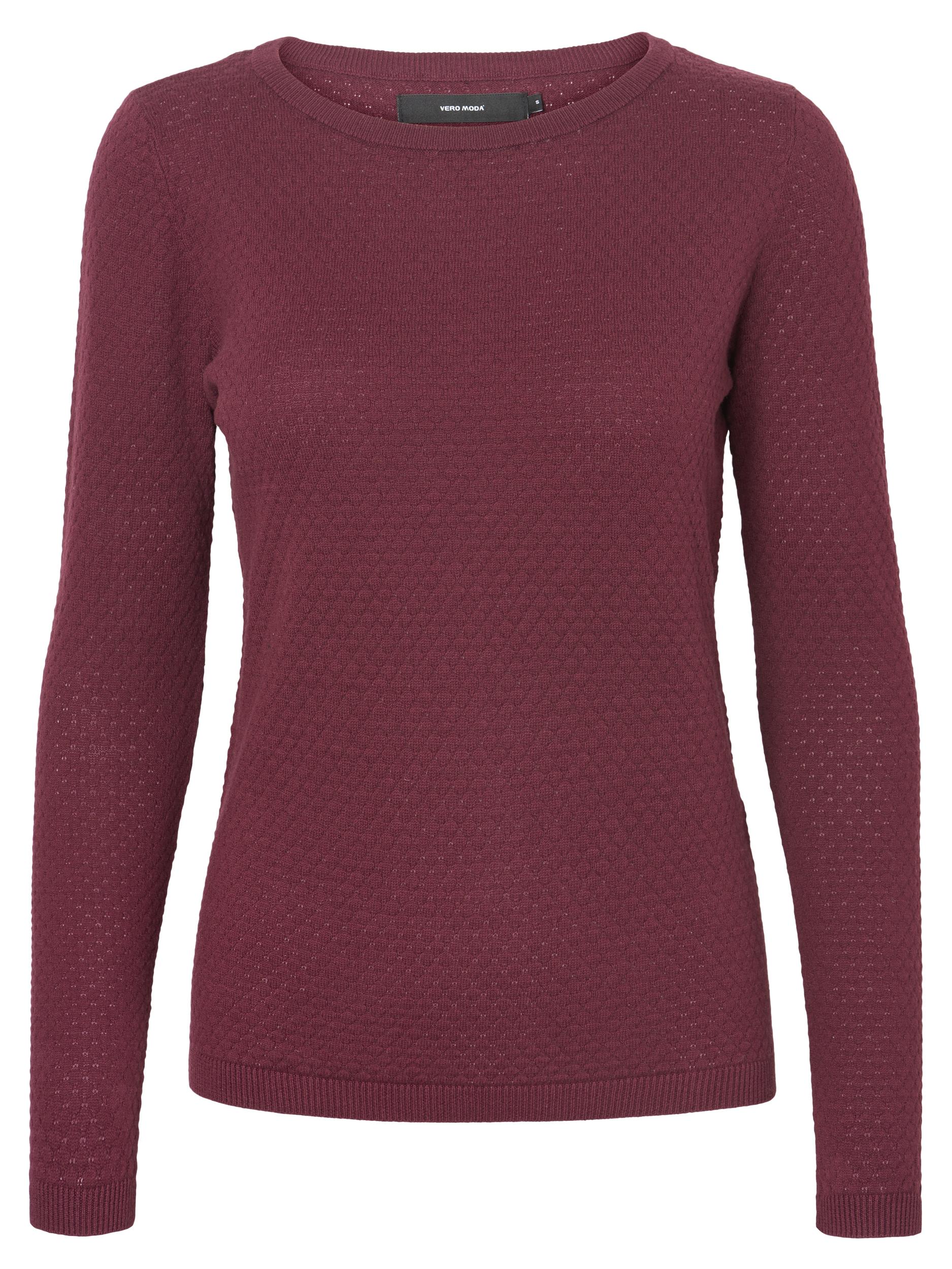 Vmcare Structure Ls O-neck Blou Noos (Winetasting)