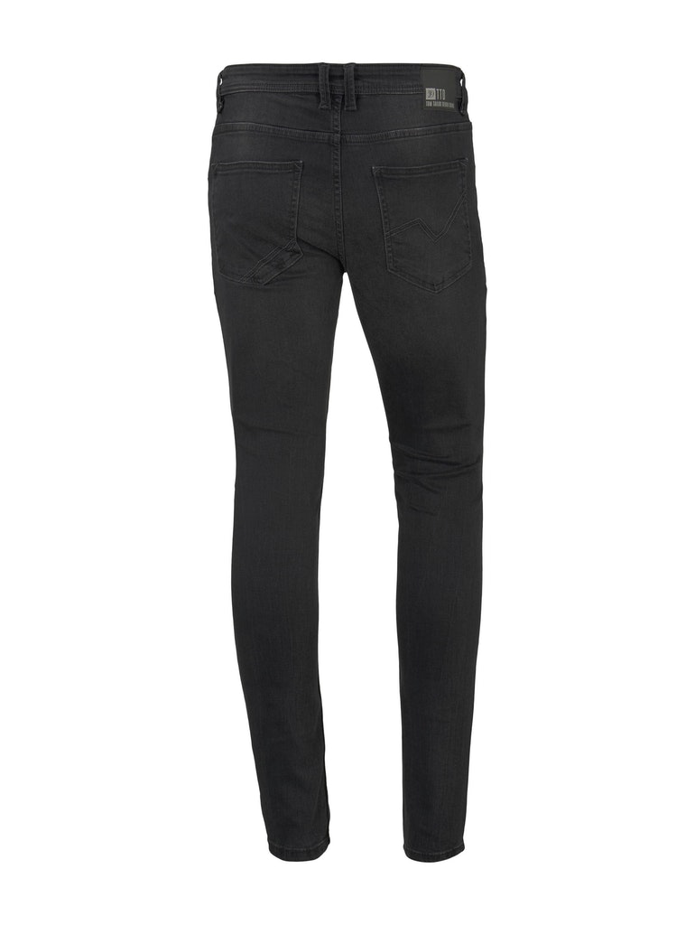 used dark stone black denim