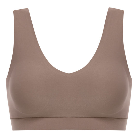 SoftStretch Bustier  mit Soft Cups,  V-Ausschnitt (0ol Cappuccino)