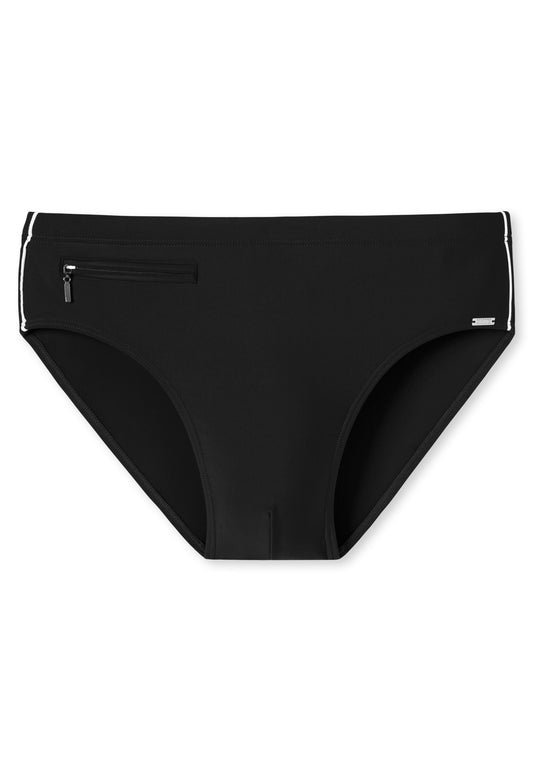 Badehose Slip Komfort (Schwarz)