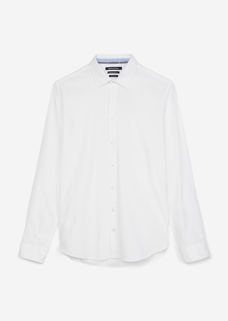 Langarm-Hemd Shaped (White)